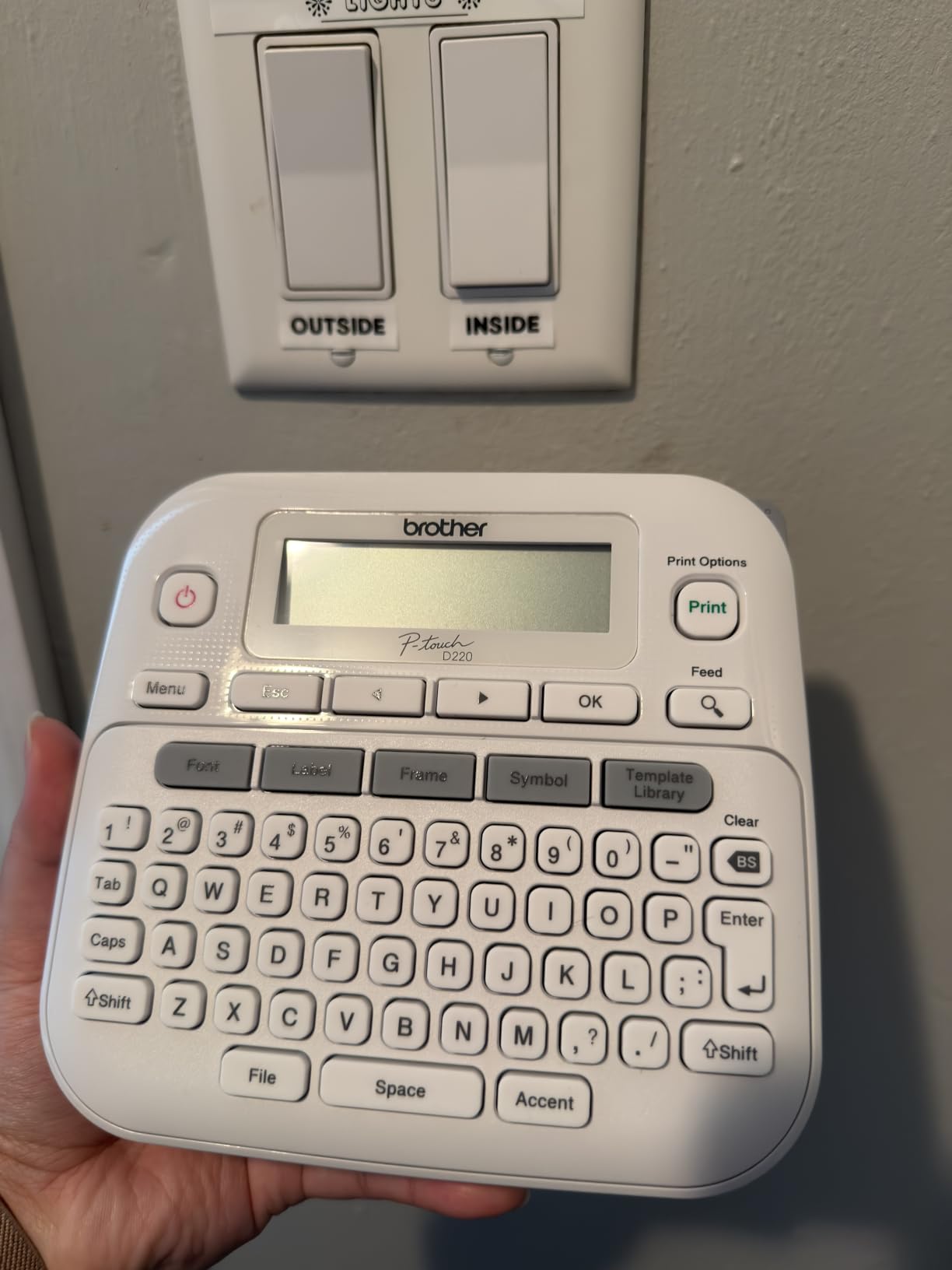Brother P-Touch PTD220 Home/Office Everyday Label Maker | Prints TZe Label Tapes up to ~1/2 inch White customer photo 1