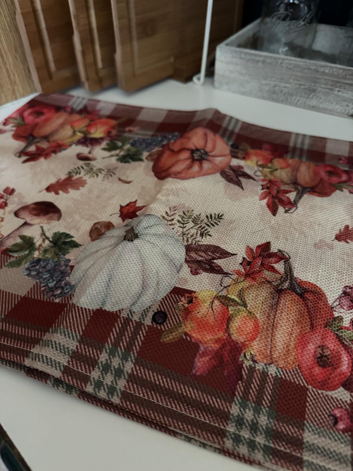 pinata Fall Table Runner 72, Orange Fall Runner for Table, Kitchen, Dining customer photo 2