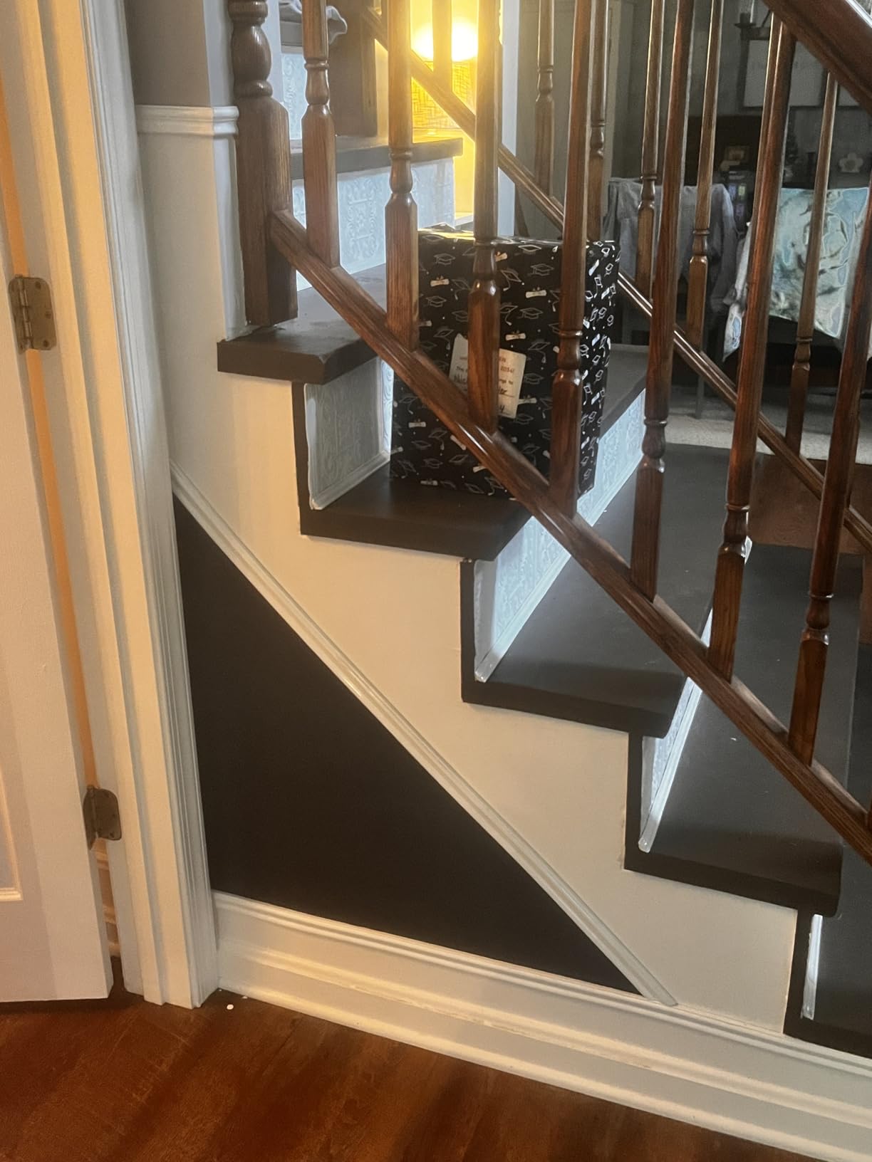 Gaahing Flexible Wall Molding Trim & Chair Rail | Peel and Stick Self-Adhesive Panel Moulding | DIY Home Decor on The Cabinet Door Mirror Frame, 16.4 ft x 1.3 in customer photo 1