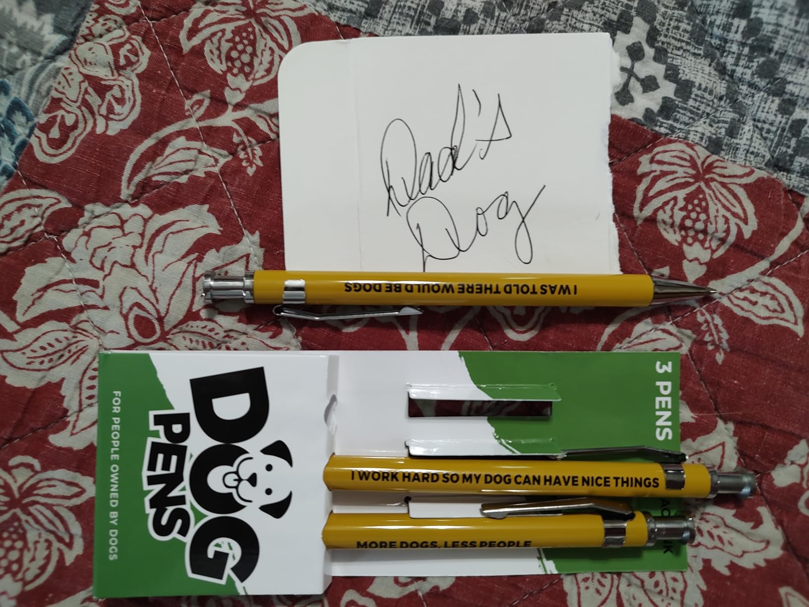 Funny Dog Pens 5-Pack Set, Black Ink Ballpoint Writing Pens with Sarcastic Sayings, Gifts for Dog Lovers, Mom Gifts for Women, Dad Gift for Men, Vet Tech Gift, Office Supplies customer photo 1