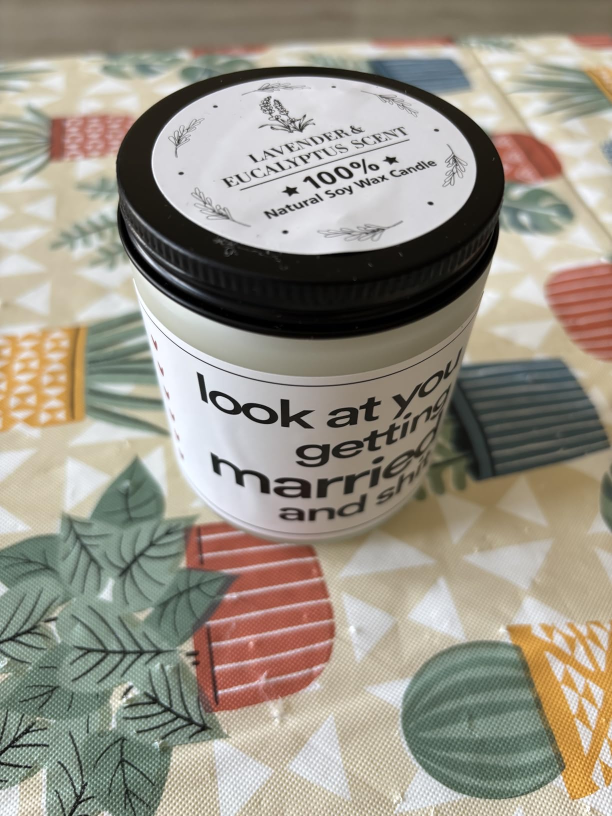 BaubleDazz Funny Wedding Gifts, Bachelorette & Bridal Shower Gift for Bride, 7oz Lavender Scented Soy Wax Candle, Bride to Be, Engagement Gifts for Couples customer photo 2
