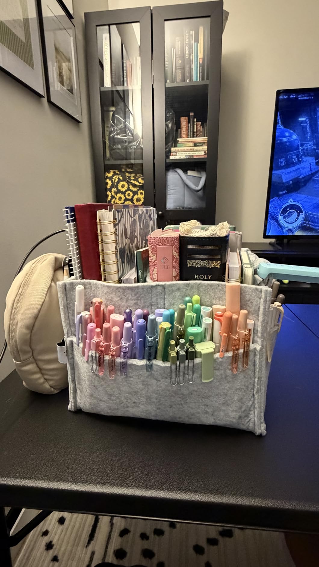 Mr. Pen- Baby Diaper Caddy Organizer, Gray, Medium | Nursery Storage Bin and Car Organizer for Diapers and Baby Wipes customer photo 2