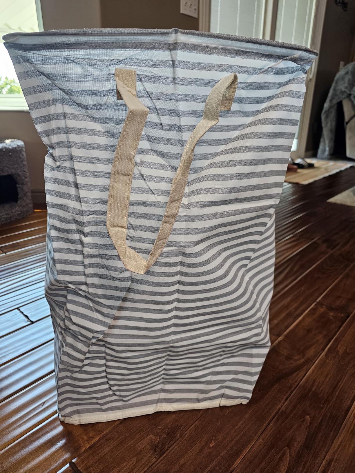 Lifewit 80L Large Laundry Baskets, 2 Pack, Reinforced Handles, Grey | Collapsible Laundry Hamper, Dirty Clothes Hamper, Waterproof Freestanding Design for Dorm, Laundry Room, Bedroom, Bathroom customer photo 1