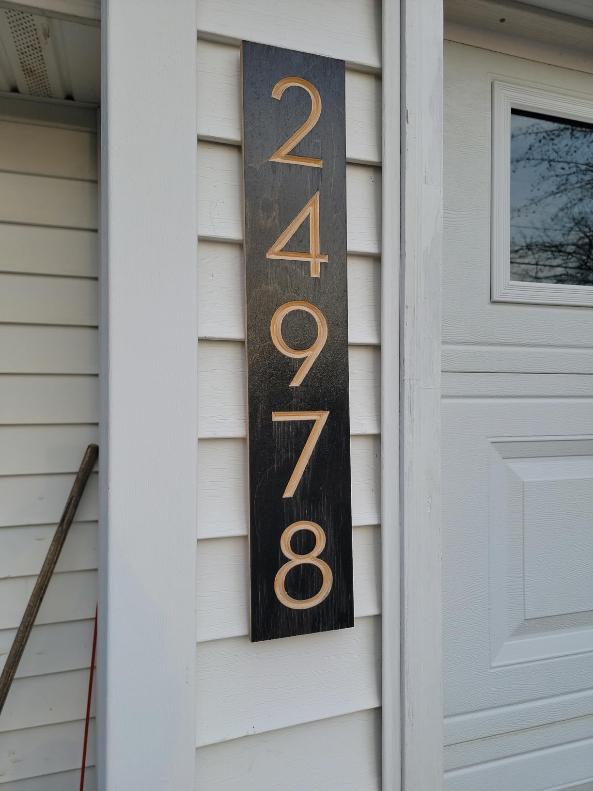 Modern House Numbers for Outside - Horizontal or Vertical Address Sign, 5 Colors, Up to 6 Digits, Address Plaque customer photo 2