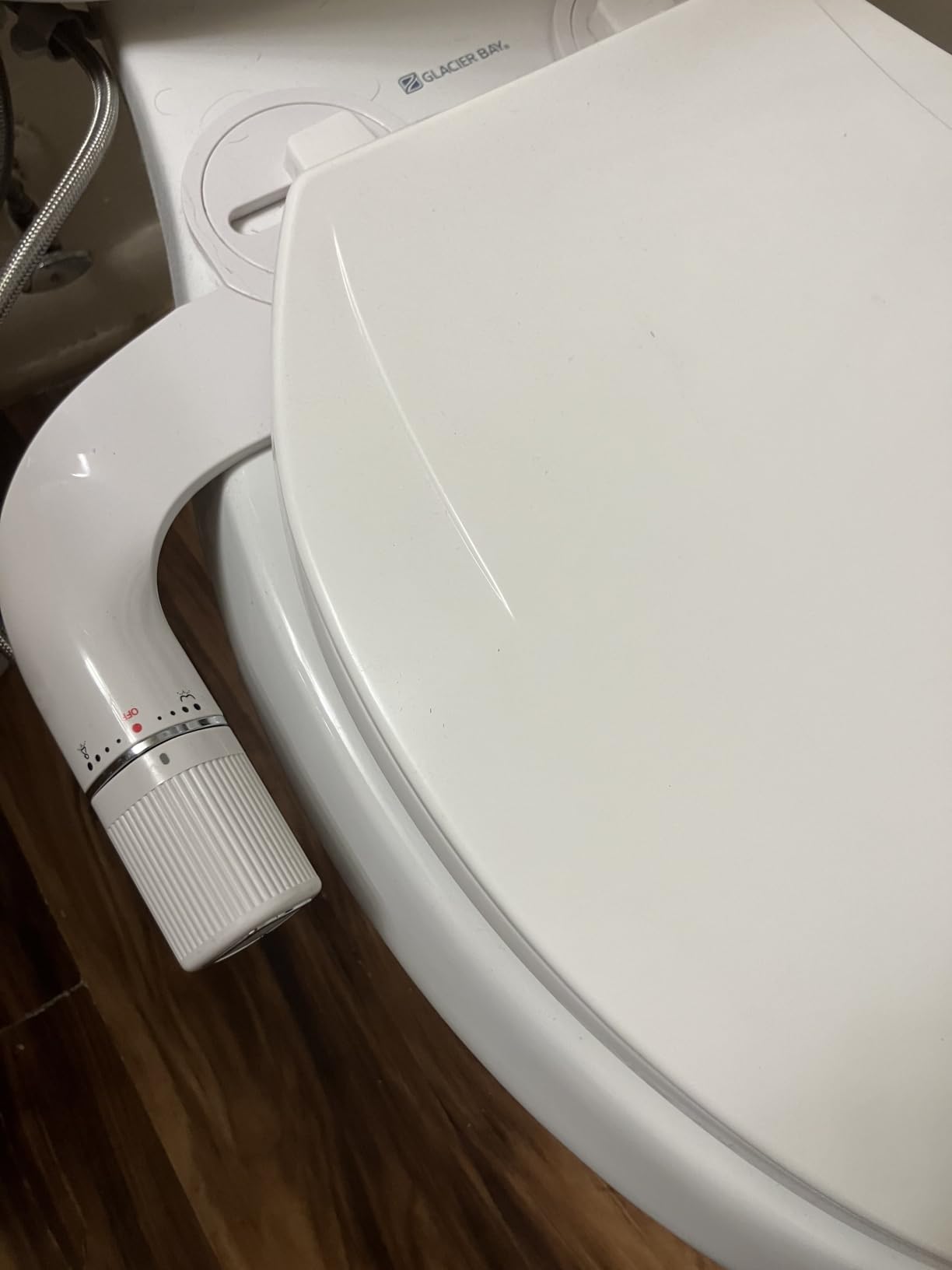 BIGCOW Ultra-Slim Bidet Attachment for Toilet - Dual Nozzle (Frontal & Rear Wash) with Adjustable Cold Water Pressure and Stainless Steel Inlet customer photo 2
