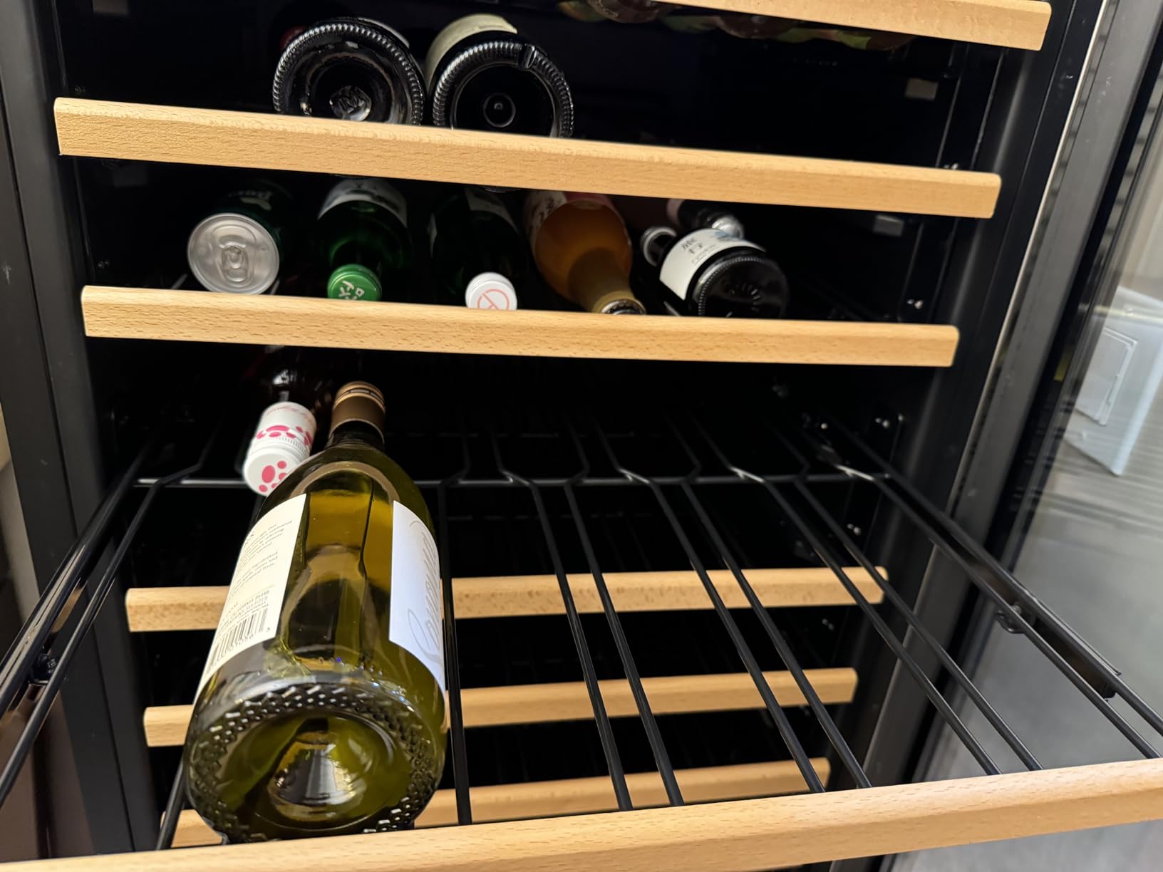 BODEGA 24 Inch Wine Cooler, 154 Bottle Large Refrigerator, Tall Freestanding Wine Fridge with Intelligent Temperature Memory & Humidity Control, Upgraded Quiet Compressor for Bedroom, Bar and Kitchen customer photo 2