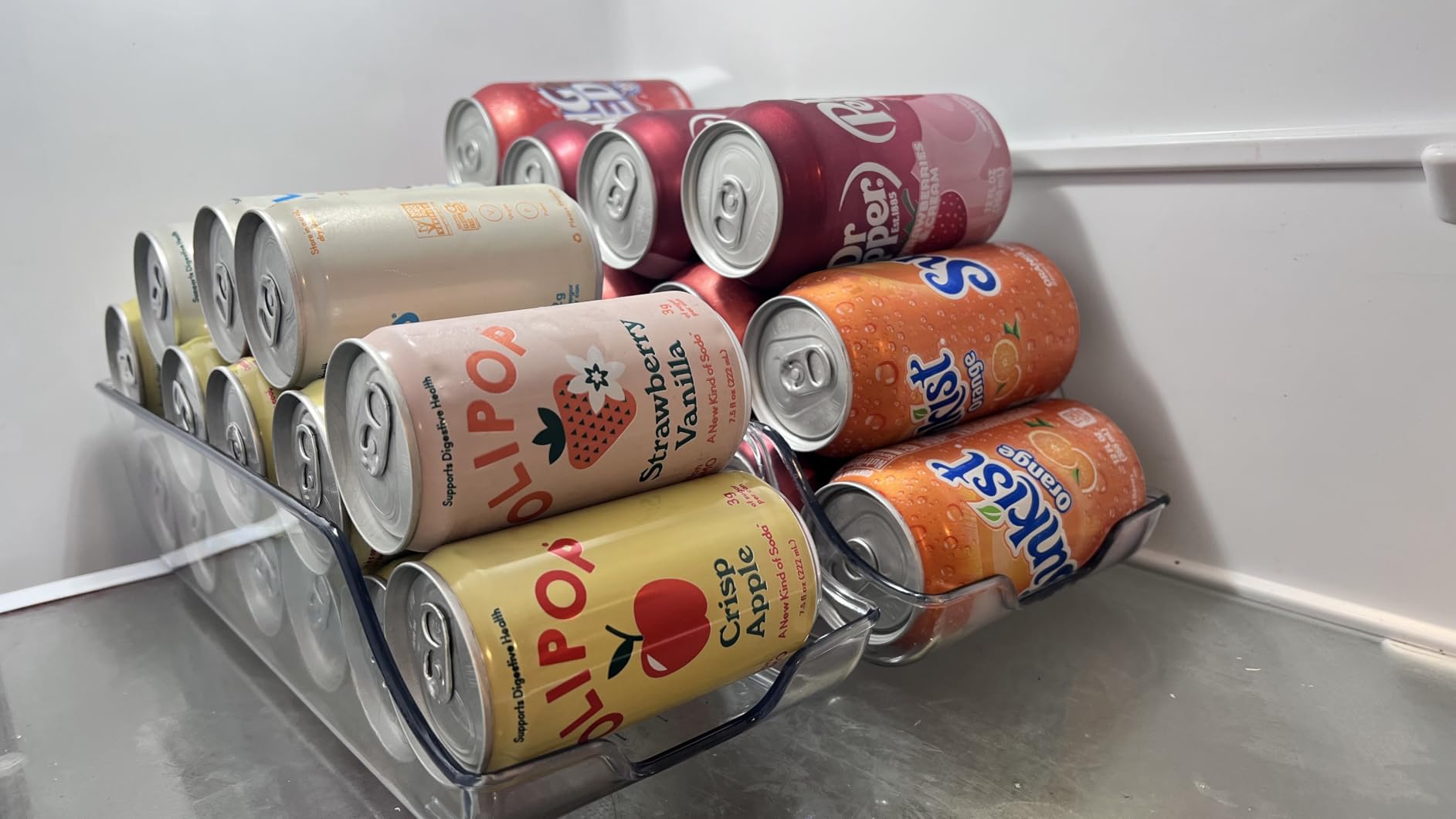 Utopia Kitchen Soda Can Organizer for Refrigerator & Pantry, 4 Pack, Clear | Durable Can Storage Organizer for Fridge & Kitchen Organization customer photo 1