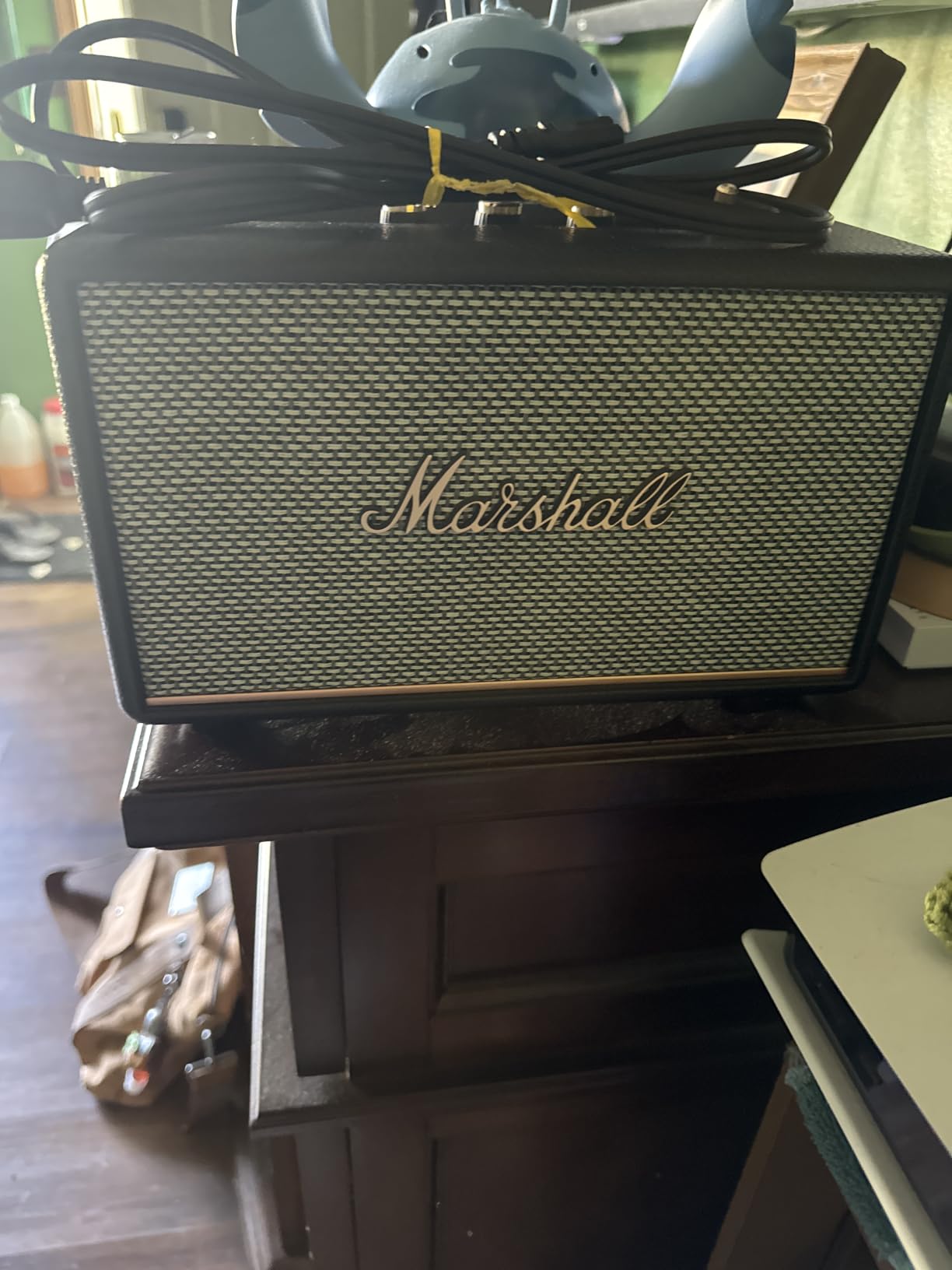 Marshall Acton III Bluetooth Home Speaker - Loud Stereo Sound with Bass and Treble Controls, Plug-in Powered, 3.5mm Aux Input, Cream customer photo 2