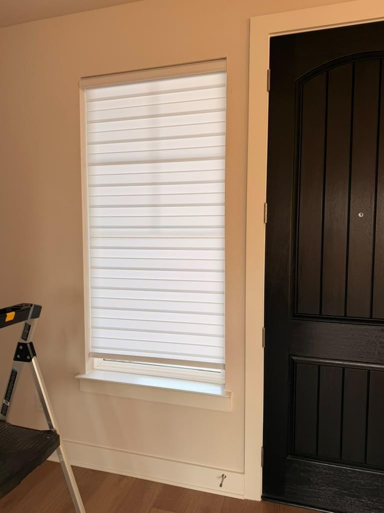 Persilux Cordless Zebra Blinds for Windows Free-Stop Roller Windows Shades (35