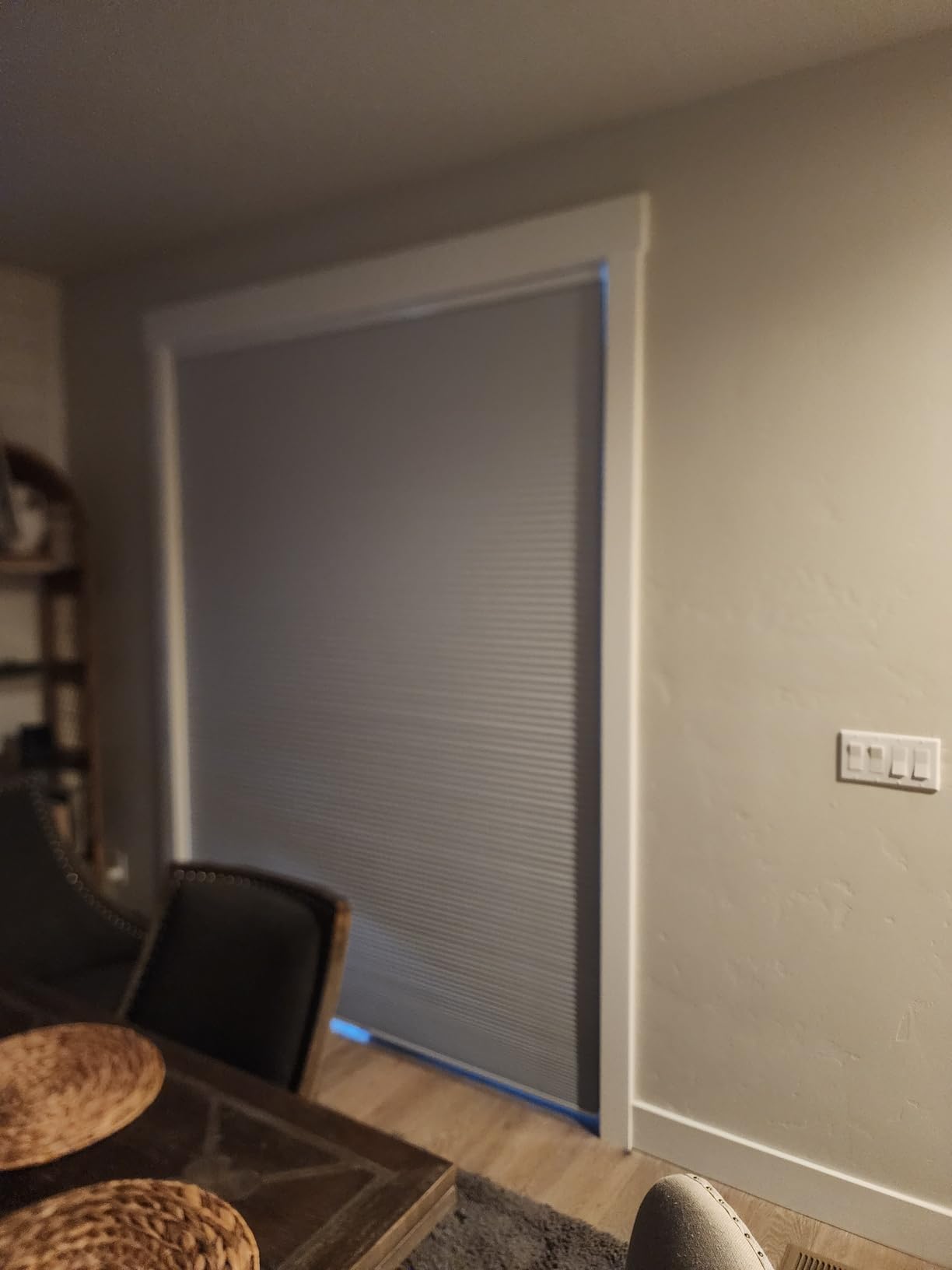 Changshade Custom Size Blinds Cellular Shades Cordless for Indoor Windows, Customizable Honeycomb Blind Thermal Insulated Easy Install for Bedroom, Bathroom, Nursey, Blackout White customer photo 2