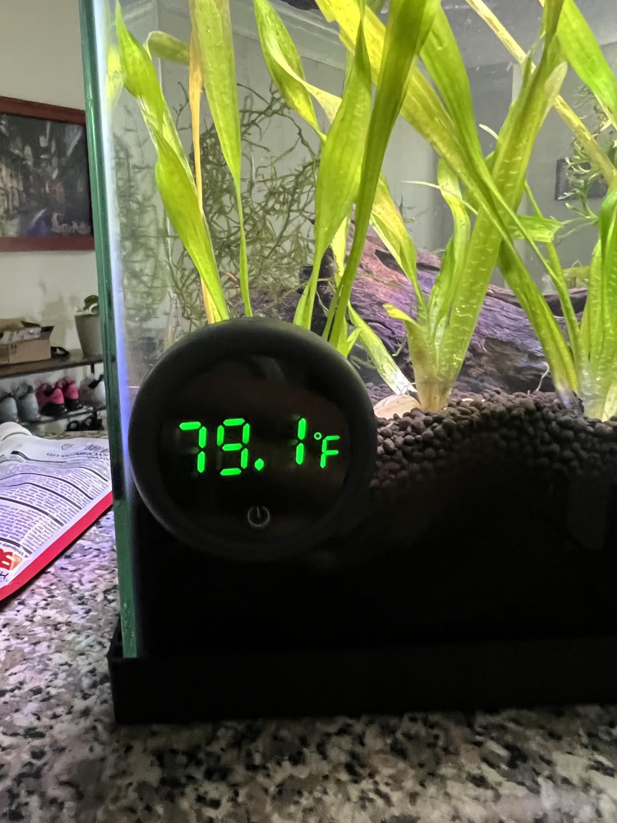 PAIZOO Aquarium Thermometer Digital, Highly Accurate Fish Tank Thermometer with LED Display customer photo 1