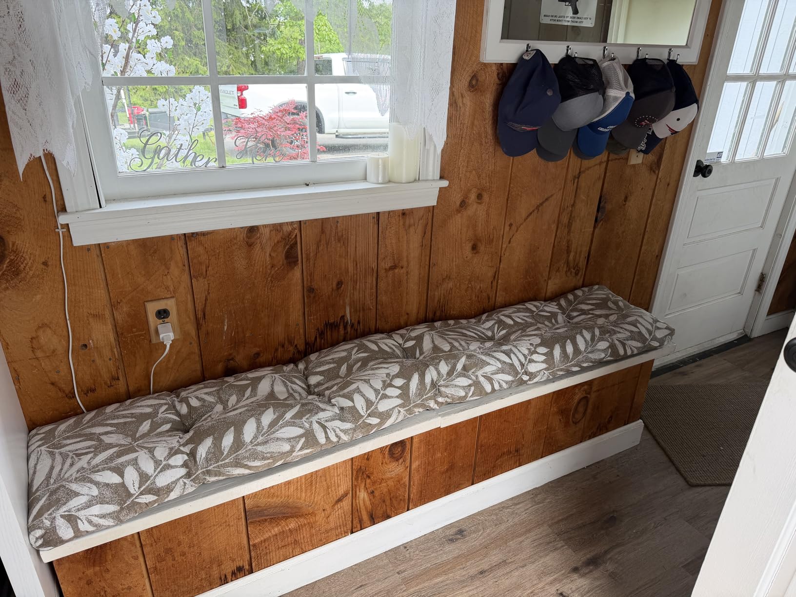 ROFIELTY Custom Bench Cushions | Waterproof Window Seat Cushion Indoor, Non-Slip Tufted for Patio Furniture/Swing Seat/ Piano Bench customer photo 1