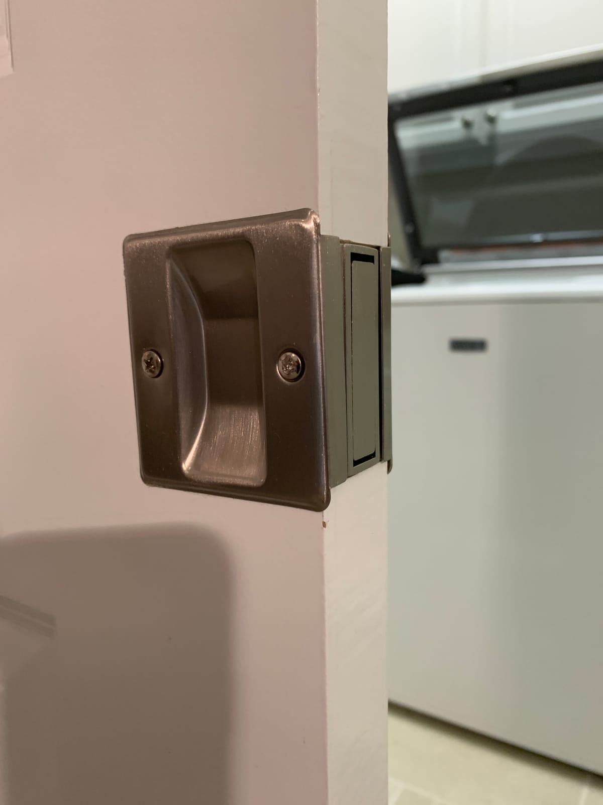 Prime-Line N 7577 Pocket Door Passage Pull, Matte Black Finish (Single Pack) customer photo 1