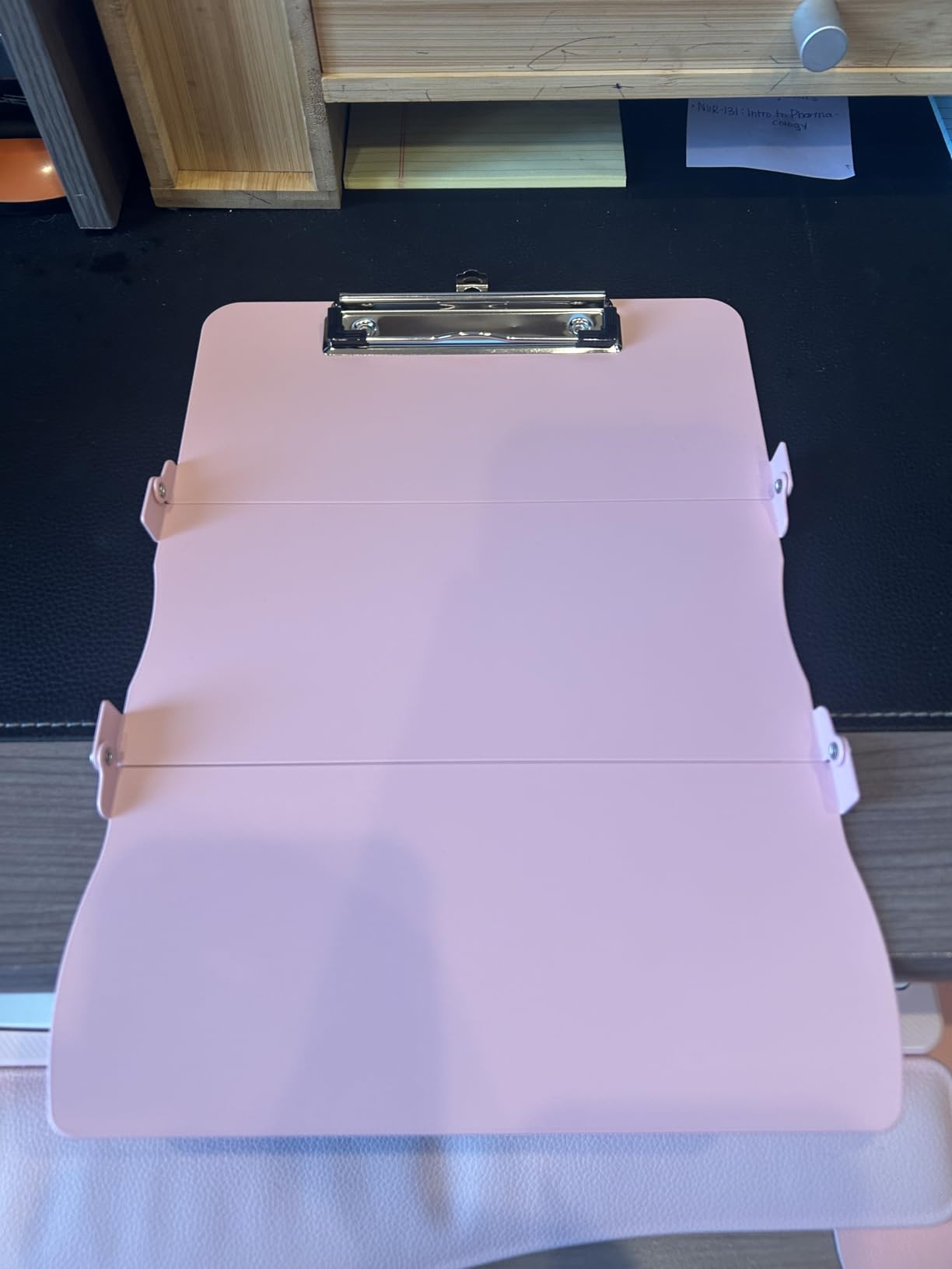 Nursing Clipboard Foldable Clipboard Medical: Edition Cheat Sheets Aluminum 3 Layers Foldable Clipboards Nursing Pocket Size Profile Clip Nurse Clipboards Notepad for Nurses Students and Doctors customer photo 2