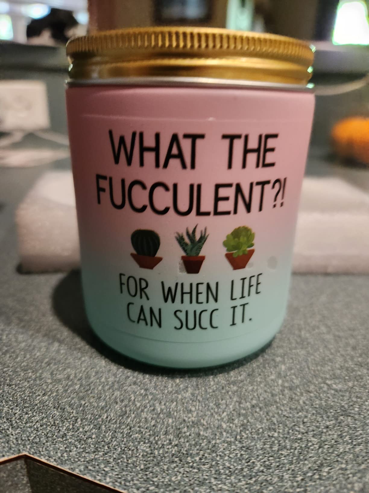 Miracu Succulent Candle, Get Well, Cheer up, Plant Lover Gifts for Women | Pick Me up, Break up Gifts for Women Her, Funny Birthday Christmas Cool Gifts for Plant Lovers Mom Lady Friend Wife customer photo 2