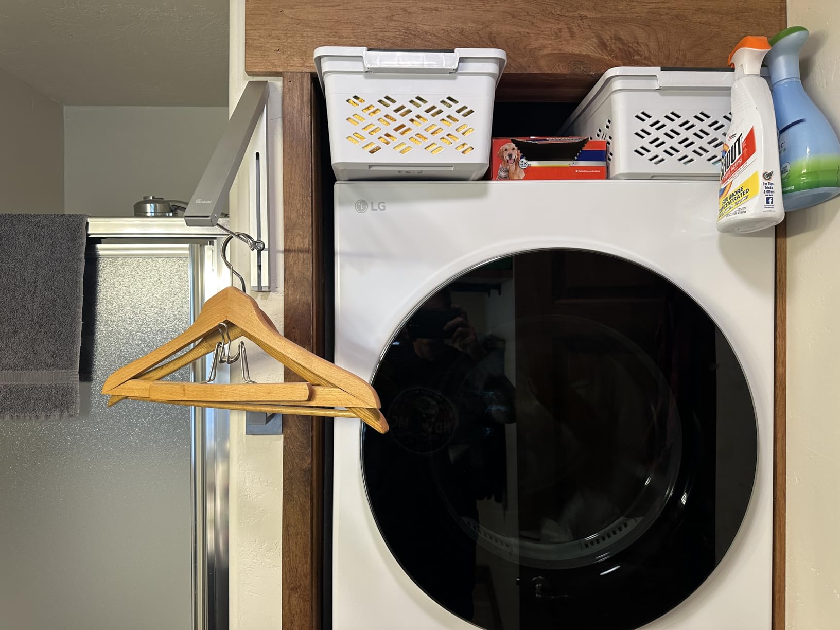 Drying Rack Wall Mounted Clothes Hanger Folding Wall Coat Racks Aluminum Home Storage Organiser Space Savers customer photo 1