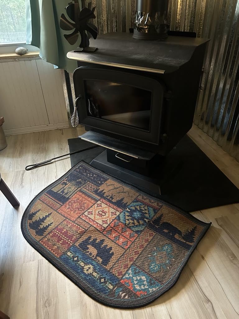 Demissle Fireplace Hearth Rug Fireproof,Classic,24 x 36 Inch customer photo 2
