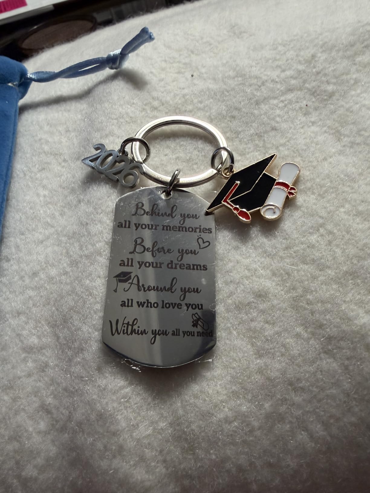Aisity 2026 Graduation Gifts for Class Of 2026 Graduation Keychain | Gifts for University College Middle High School Graduate 2026 Souvenir for Senior Masters Degree Student customer photo 2