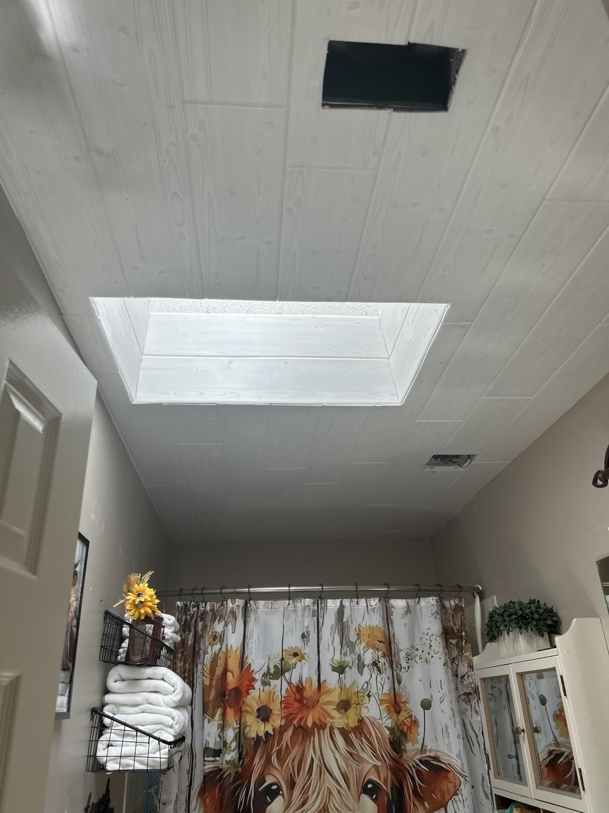 Foam Wood Ceiling Planks WP106wg-12, Pack of 12 customer photo 2