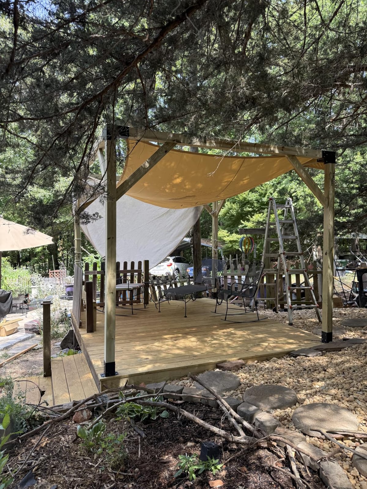 SUNNY GUARD 10' x 10' Waterproof Shade Sail 95% UV Block Outdoor Canopy | Waterproof sun shade sail canopy for backyard, patio, garden, deck, pergola customer photo 2