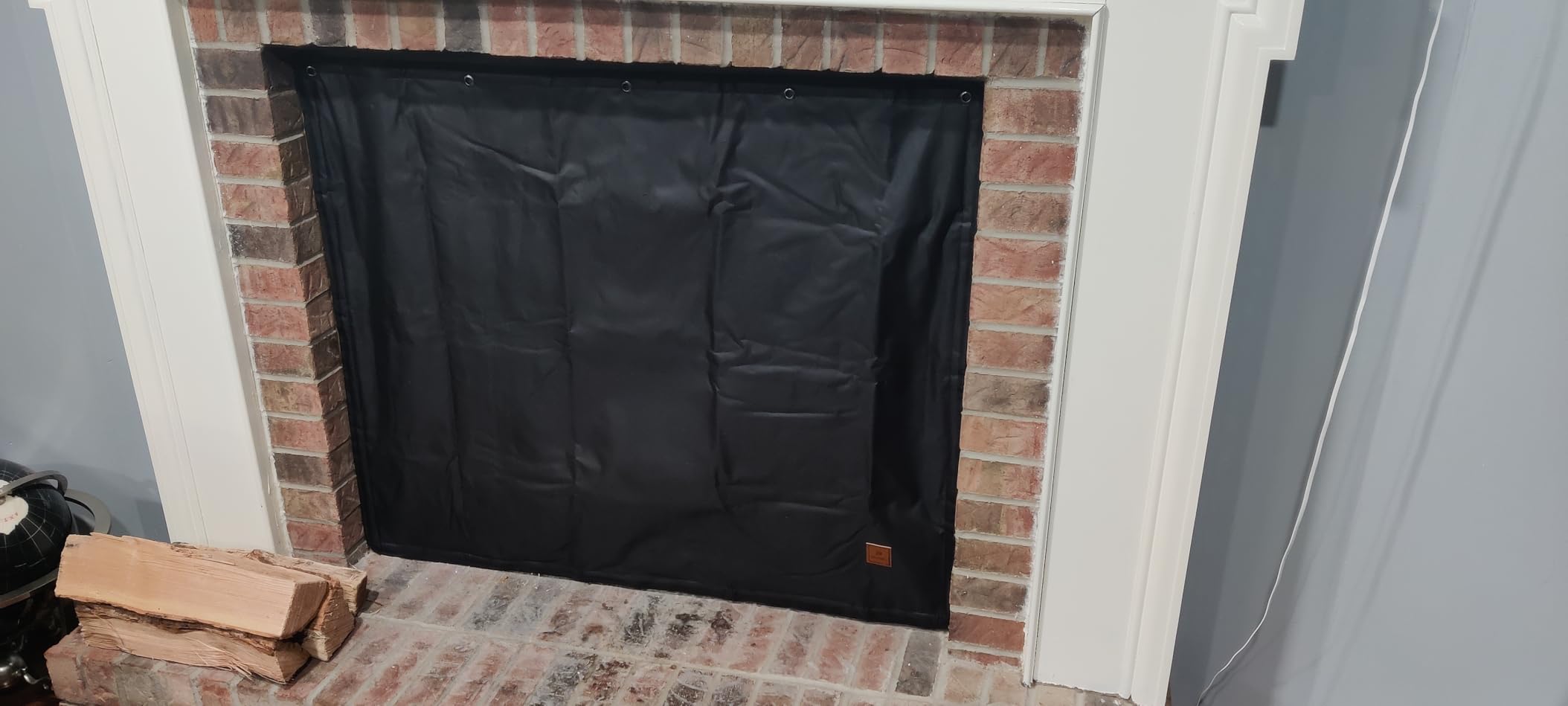 Magnet Fireplace Cover, Black Color, (39