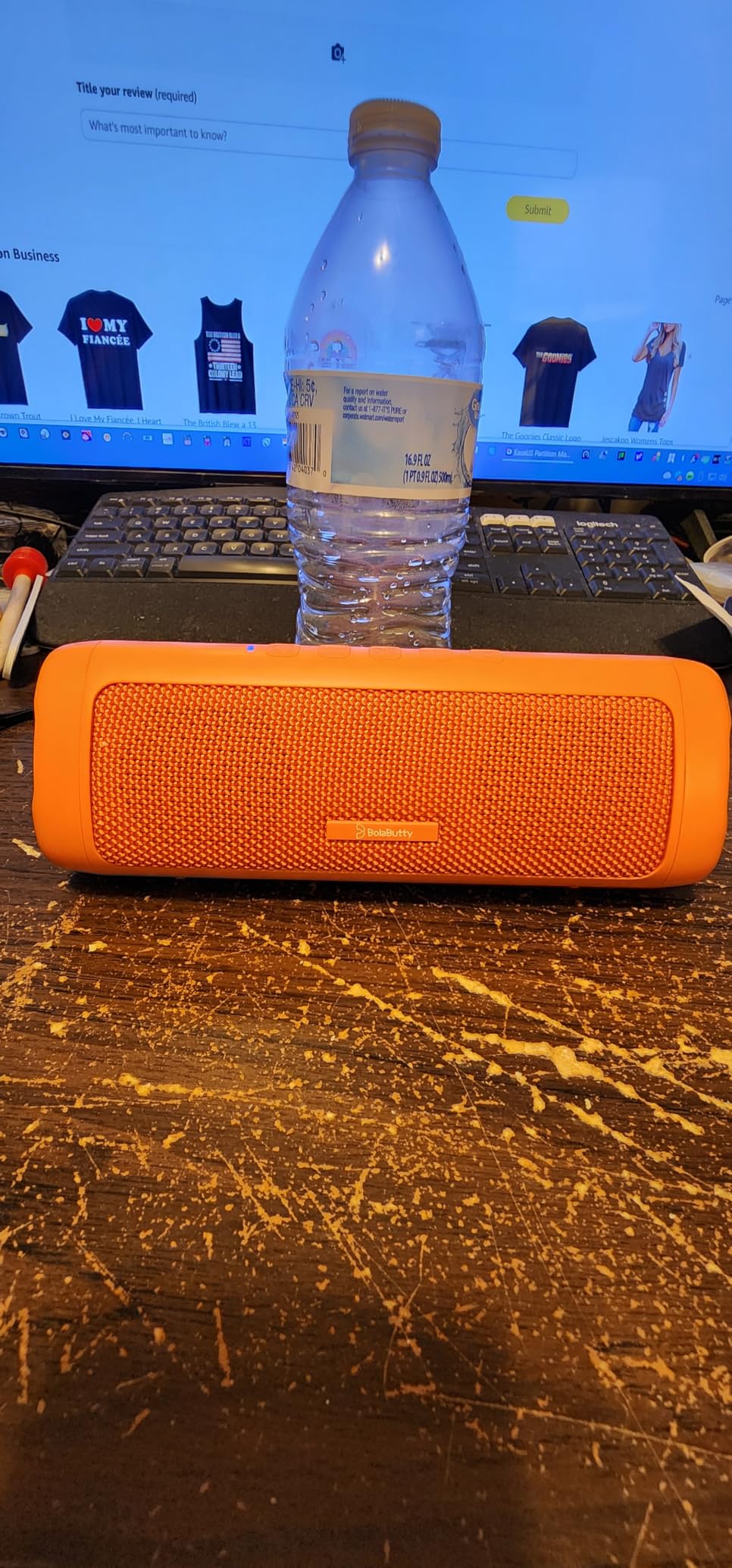 Bluetooth Speaker, 20W HD Sound, Portable Wireless, IPX5 Waterproof, Up to 24H Playtime, TWS Pairing, for Home/Party/Outdoor/Camping/Beach, Black customer photo 2