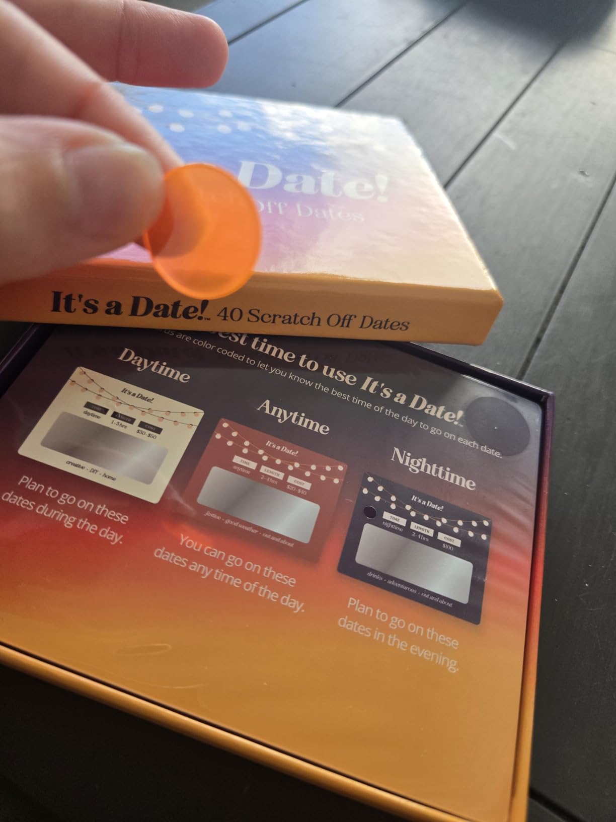 It's a Date!, 40 Fun and Romantic Scratch Off Date Night Ideas for Him, Her, Girlfriend, Boyfriend, Wife, Husband & Couples, Valentine's Gift for Men and Women customer photo 1