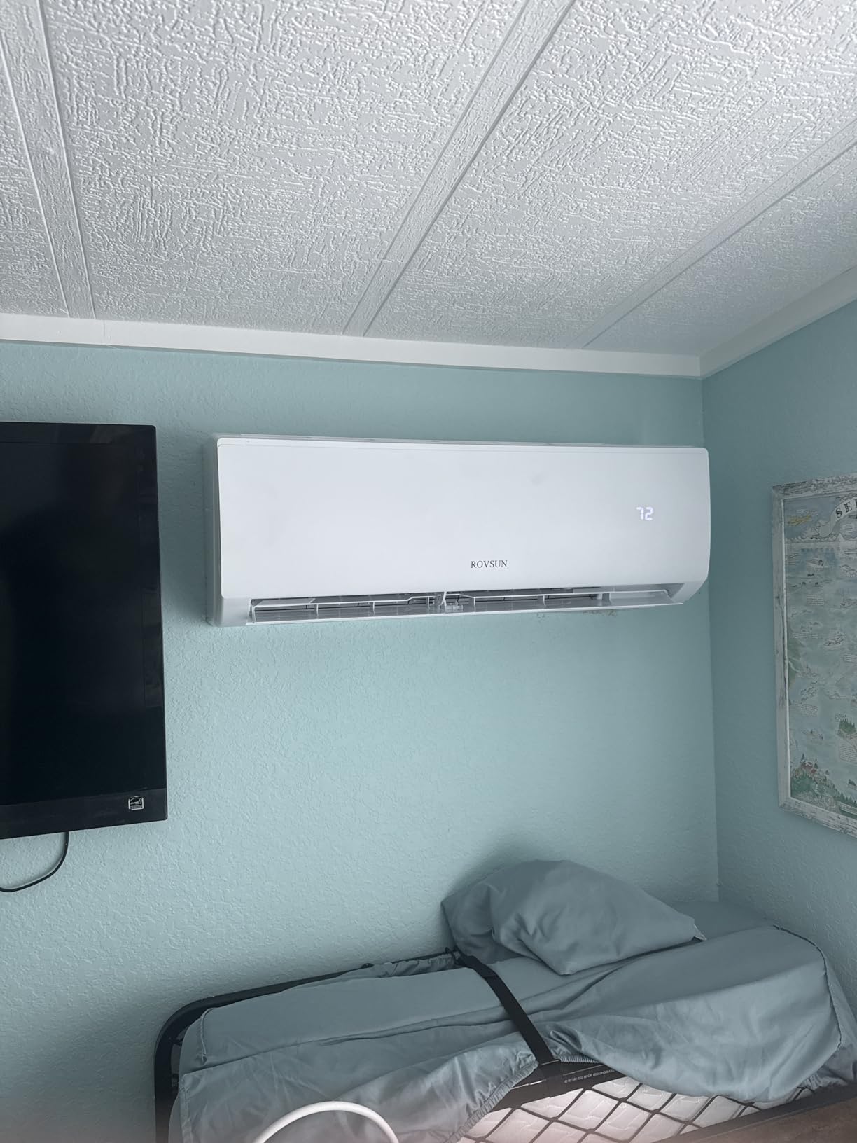ROVSUN 9000 BTU Wifi Enabled Mini Split Air Conditioner & Heater with Inverter, 20 SEER2 Energy Saving 115V Ductless Split AC Unit with Pre-Charged Condenser, Heat Pump & Installation Kit customer photo 2