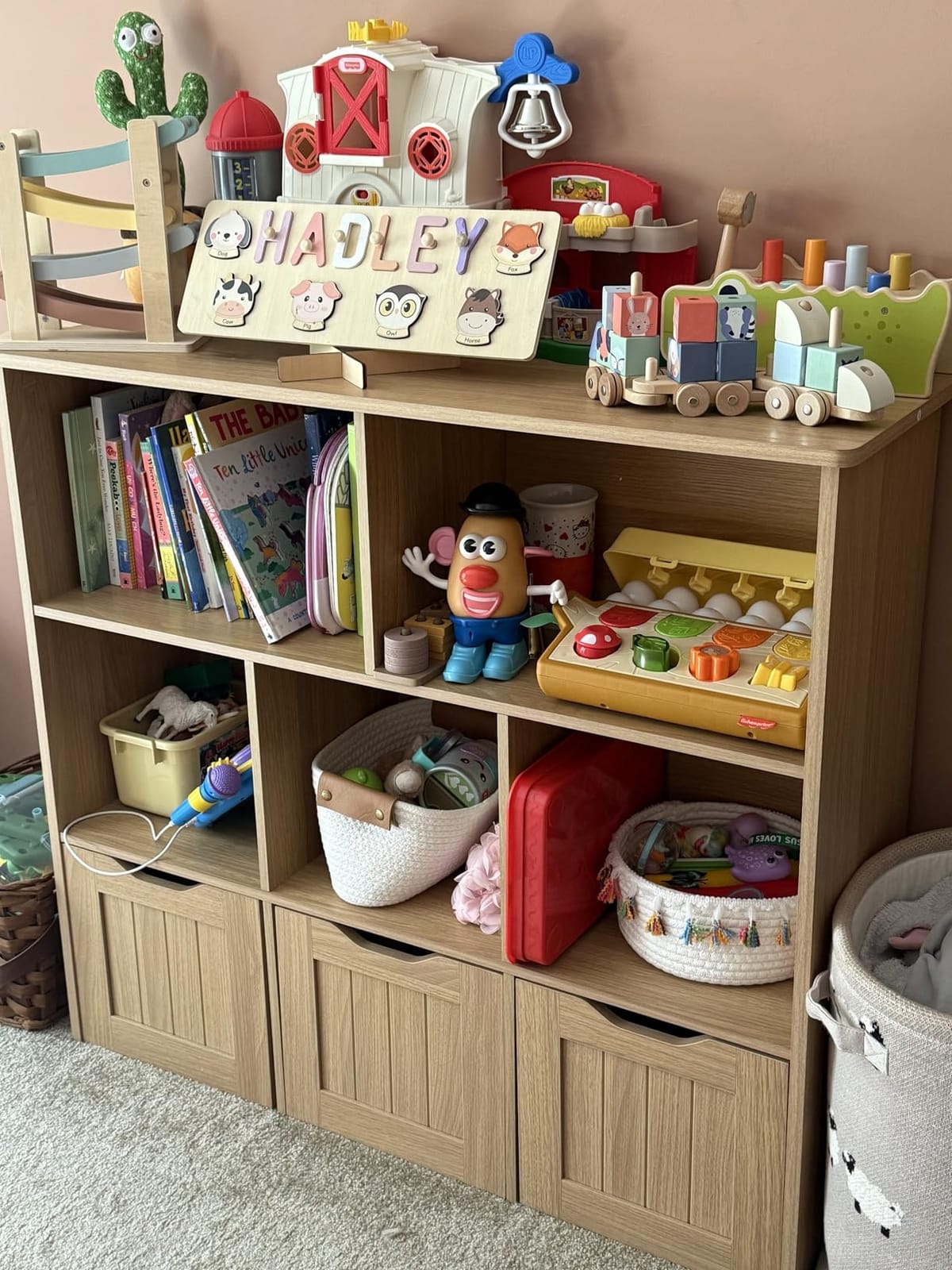 FOTOSOK Toy Storage Organizer with Movable Drawers, Toy Organizer for Kids customer photo 1