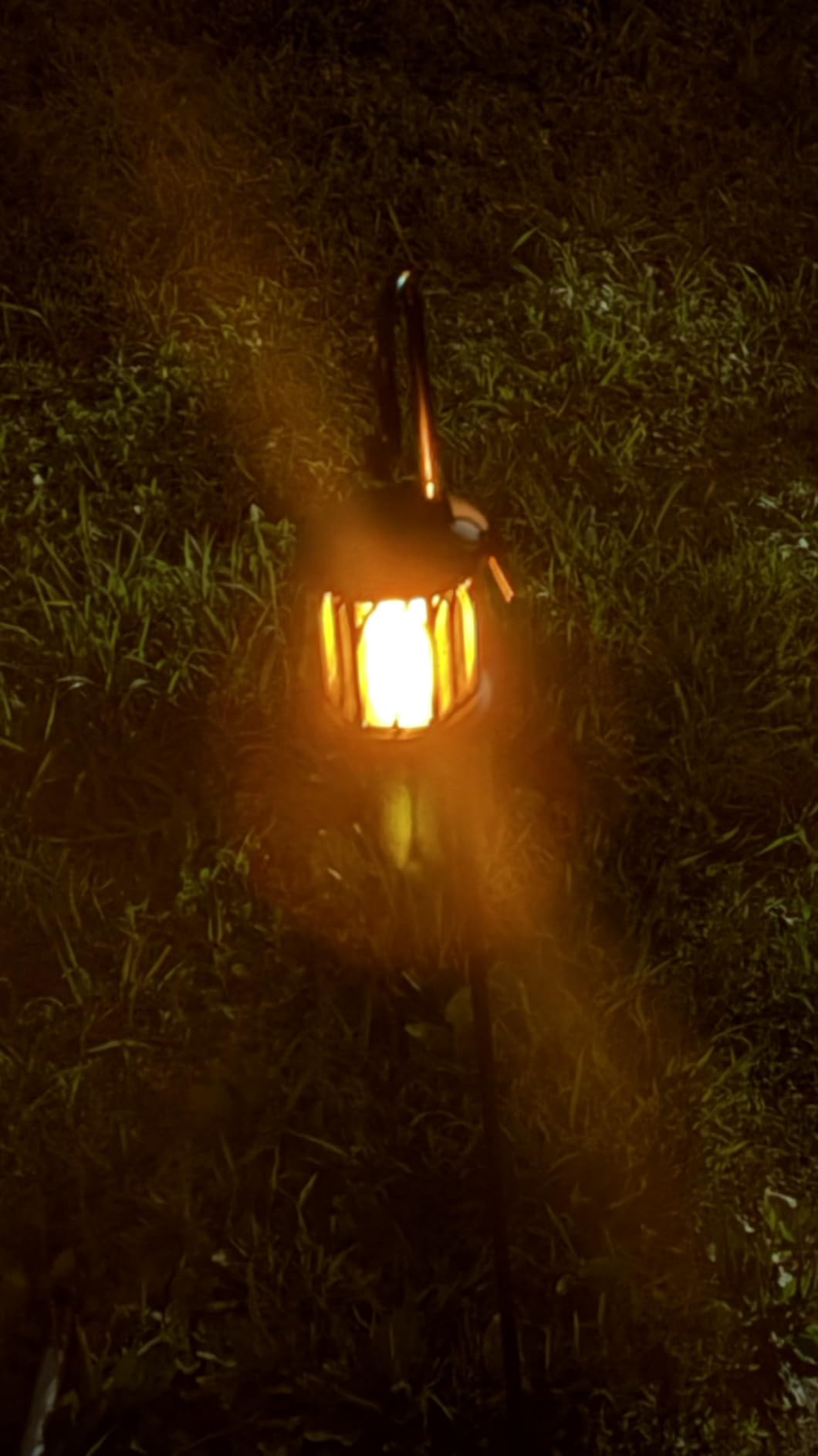 KOOPER 4 Pack Solar Lantern Outdoor Lights, Upgraded Flickering Flame Solar Lanterns Lights Outdoor Waterproof, Hanging Lantern Decorative, Solar Powered Lanterns for Yard Patio Path Tree Garden Decor customer photo 2