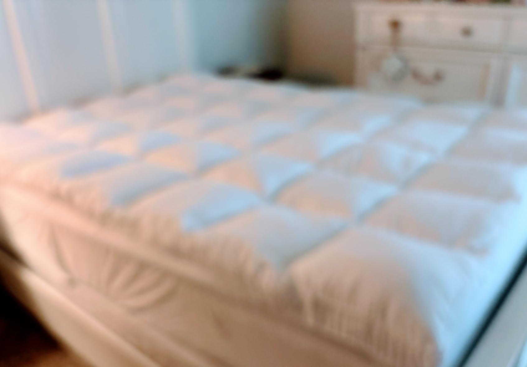 Queen Mattress Topper for Back Pain - Extra Thick Cooling Mattress Pad Cover for Queen Size Bed - Soft Mattress Protector Pillow Top with 8-21 Inch Deep Pocket 3D Snow Down Alternative Fill customer photo 1