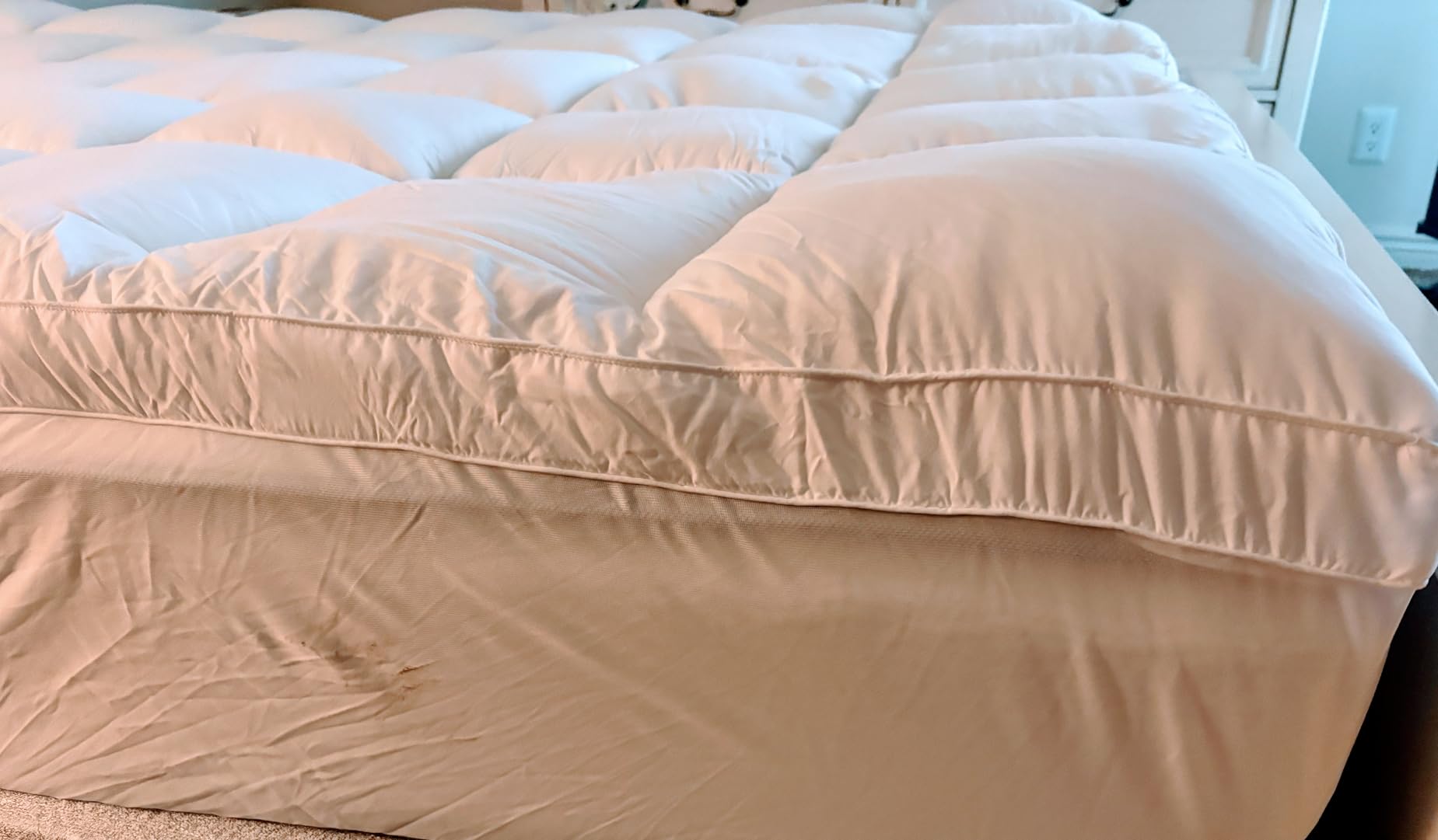 Queen Mattress Topper for Back Pain - Extra Thick Cooling Mattress Pad Cover for Queen Size Bed - Soft Mattress Protector Pillow Top with 8-21 Inch Deep Pocket 3D Snow Down Alternative Fill customer photo 2