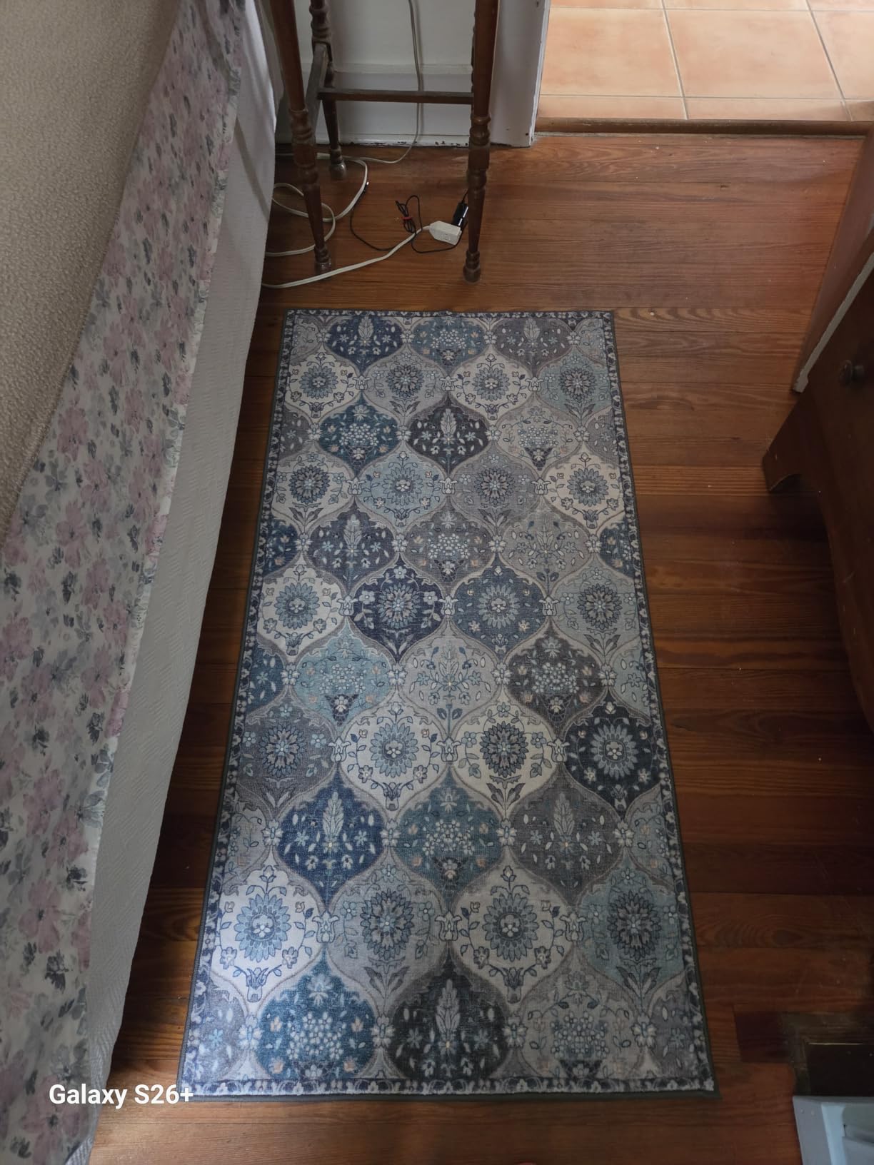 Lahome Kitchen Rugs Non Slip Washable Rugs for Entryway, 2x4 Rug Non-Slip Moroccan Trellis Ultra-Thin Indoor Door Mat Small Carpet for Bathroom Bedroom Entry Elise, Cream/Multi customer photo 1