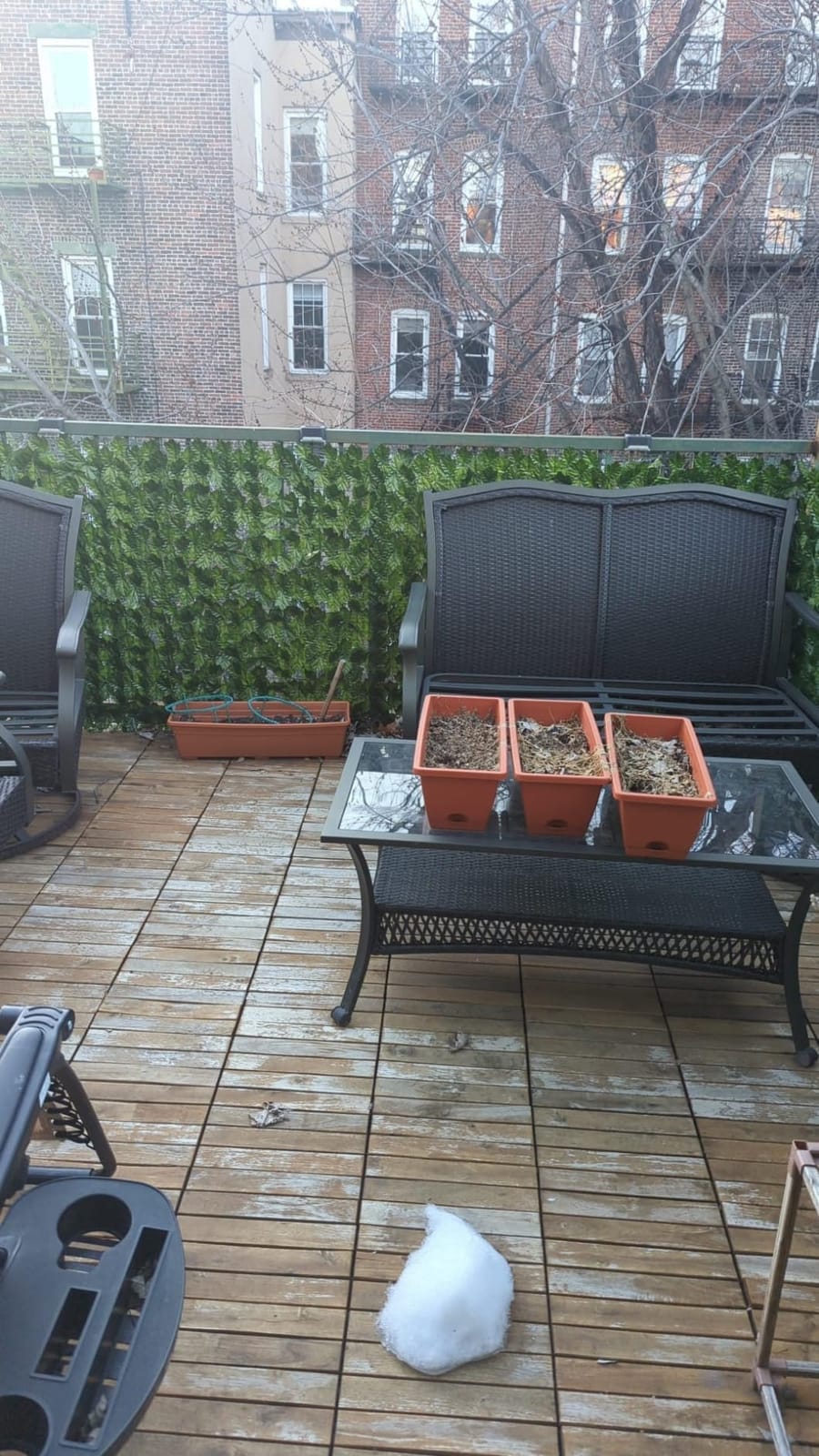 Majestick Goods 24-Pack Long Slat Acacia Wood Interlocking Deck Tiles (12 x 12 x 0.9 Inch, 24 Sq Ft) customer photo 1