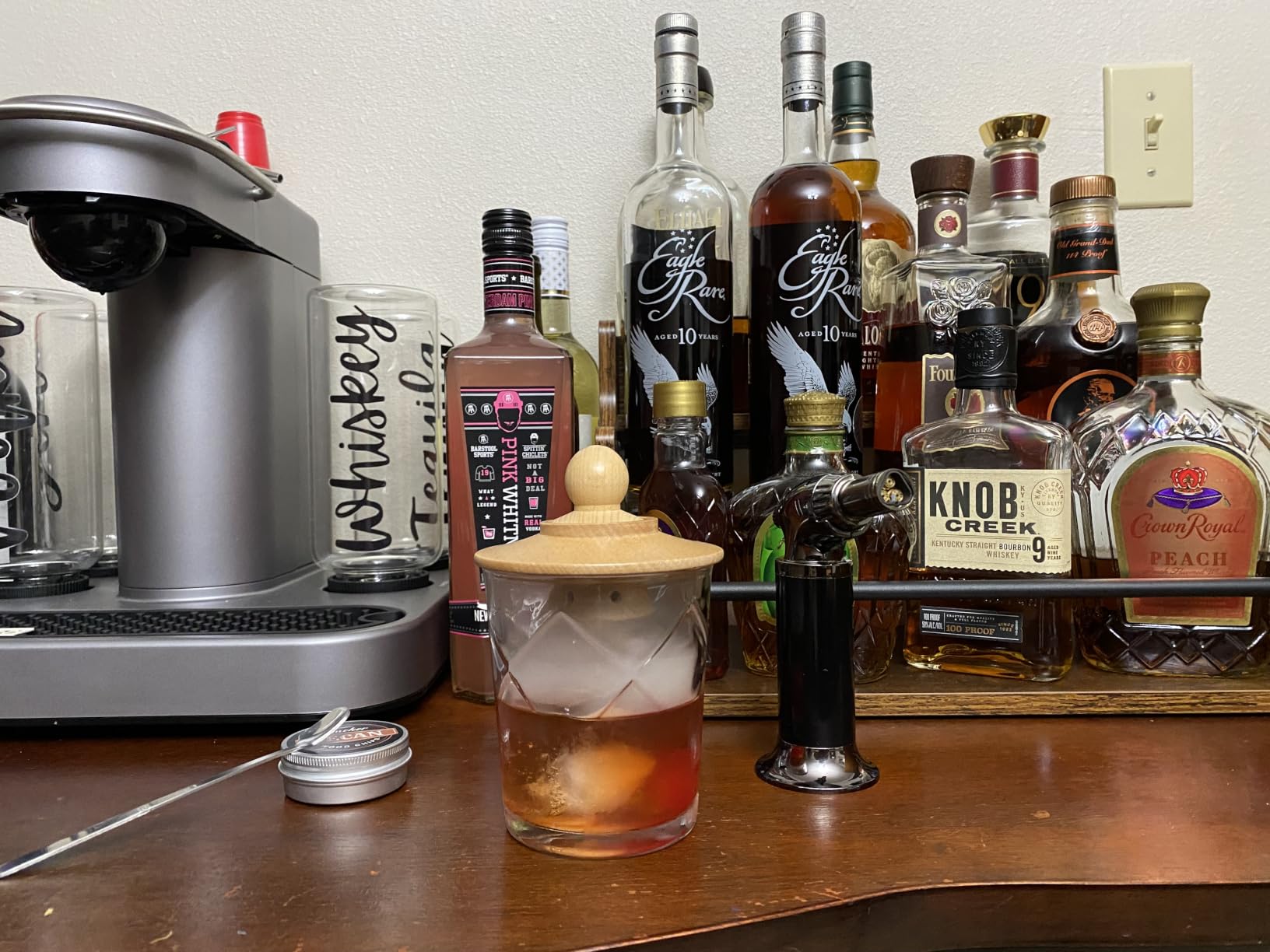 Cocktail Smoker Kit with Torch - 6 Flavors Wood Chips - Bourbon, Whiskey Smoker Infuser Kit, Old Fashioned Drink Smoker Kit, Birthday Bourbon Whiskey Gifts for Men, Dad, Husband (Without Butane) customer photo 2