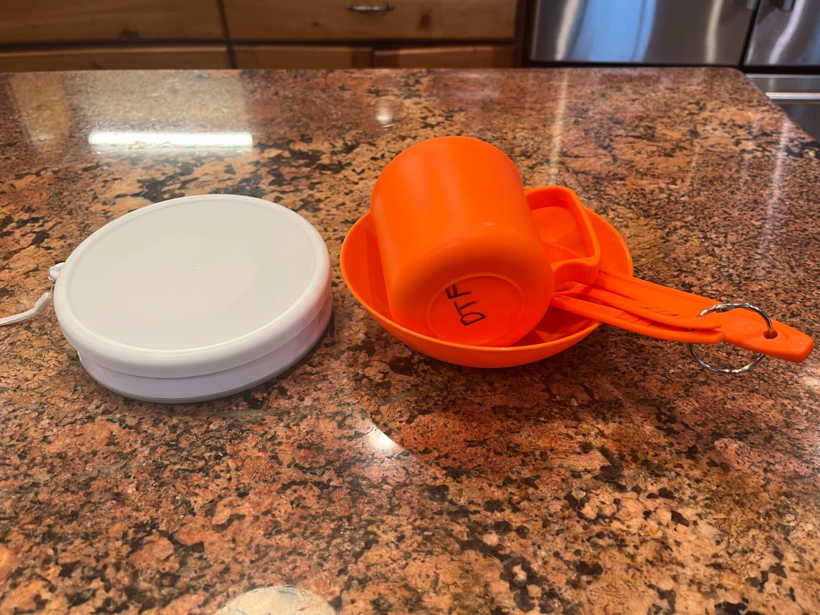 Odoland Camping Collapsible Silicone Cup and Bowl Set, Portable Mess Kit | Stainless Steel Spork with Lid, for 1 Person, Backpacking, Family Cookware, Hiking, Picnic, Travel customer photo 1