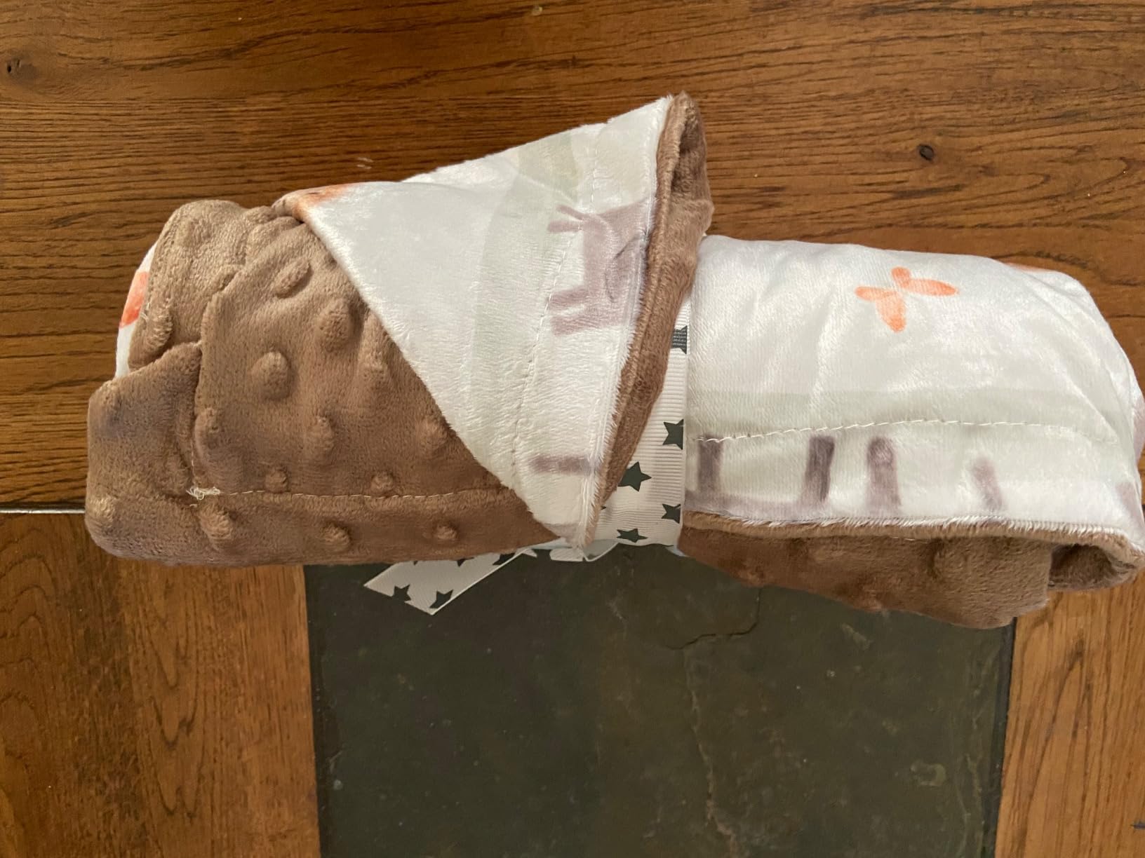 BORITAR Baby Blanket for Boys Girls Super Soft Double Layer Minky with Dotted Backing, Lovely Woodland Animal Design Blanket for Toddler Newborn 30 x 40 Inch customer photo 1