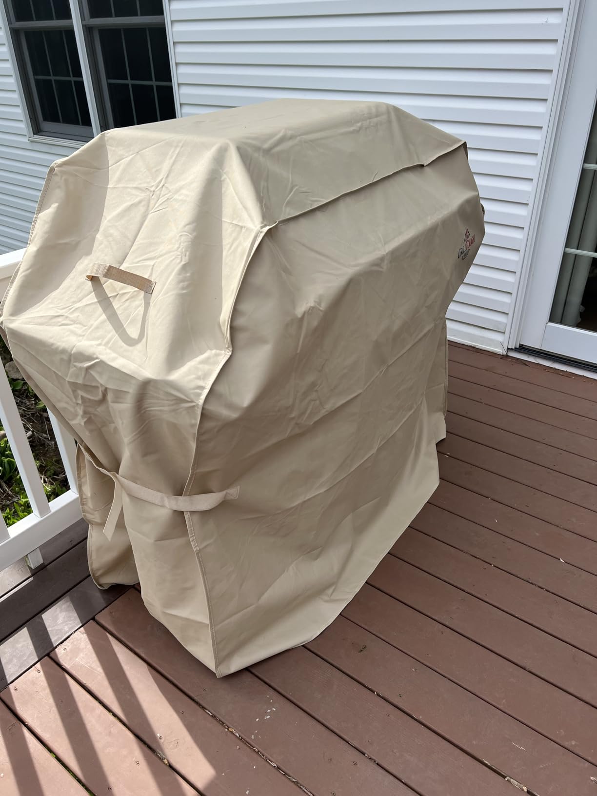 GrillTough Heavy Duty BBQ Grill Cover for Outdoor Grill, 58 Inch, Black | Waterproof, Rip-Proof Fabric, Weather & UV Resistant, Fade Resistant, Adjustable Straps, Secure Fit for Outdoor Grills customer photo 1