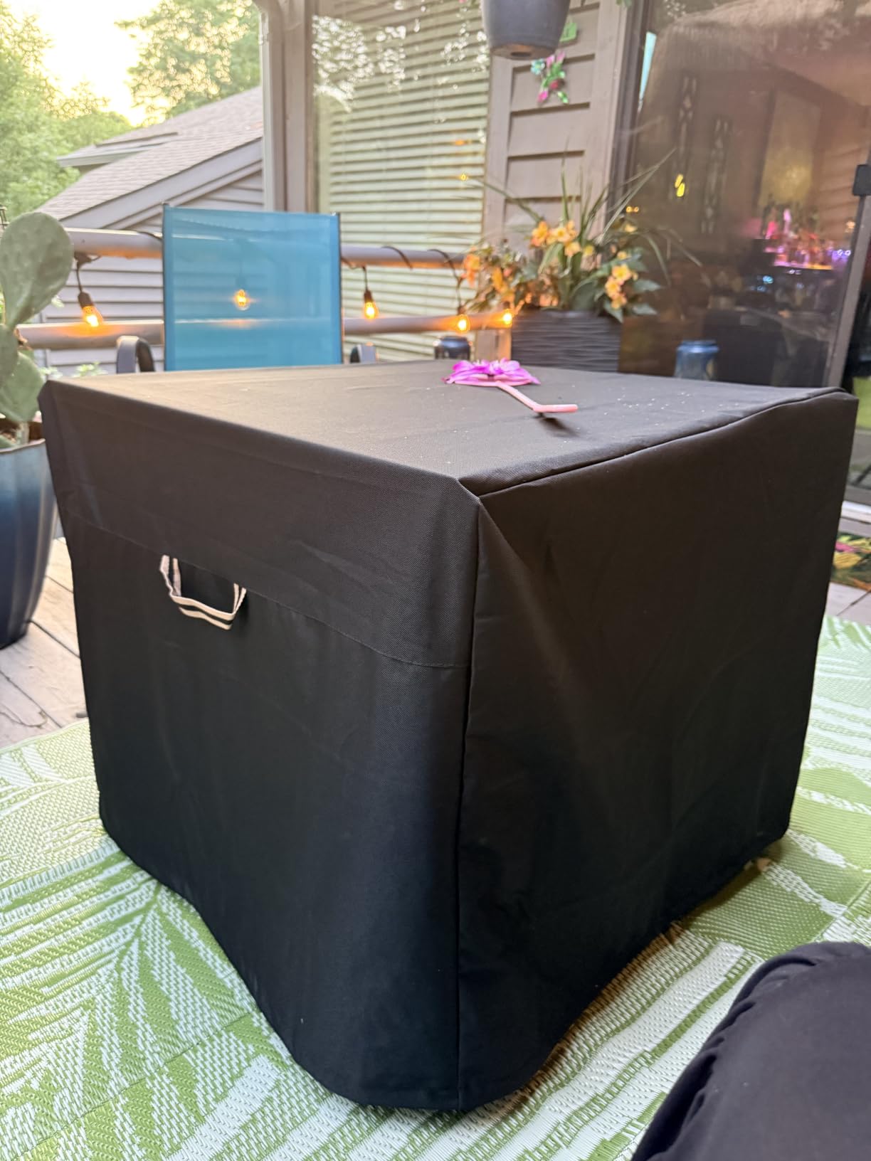 QH.HOME Fire Pit Cover Round 44