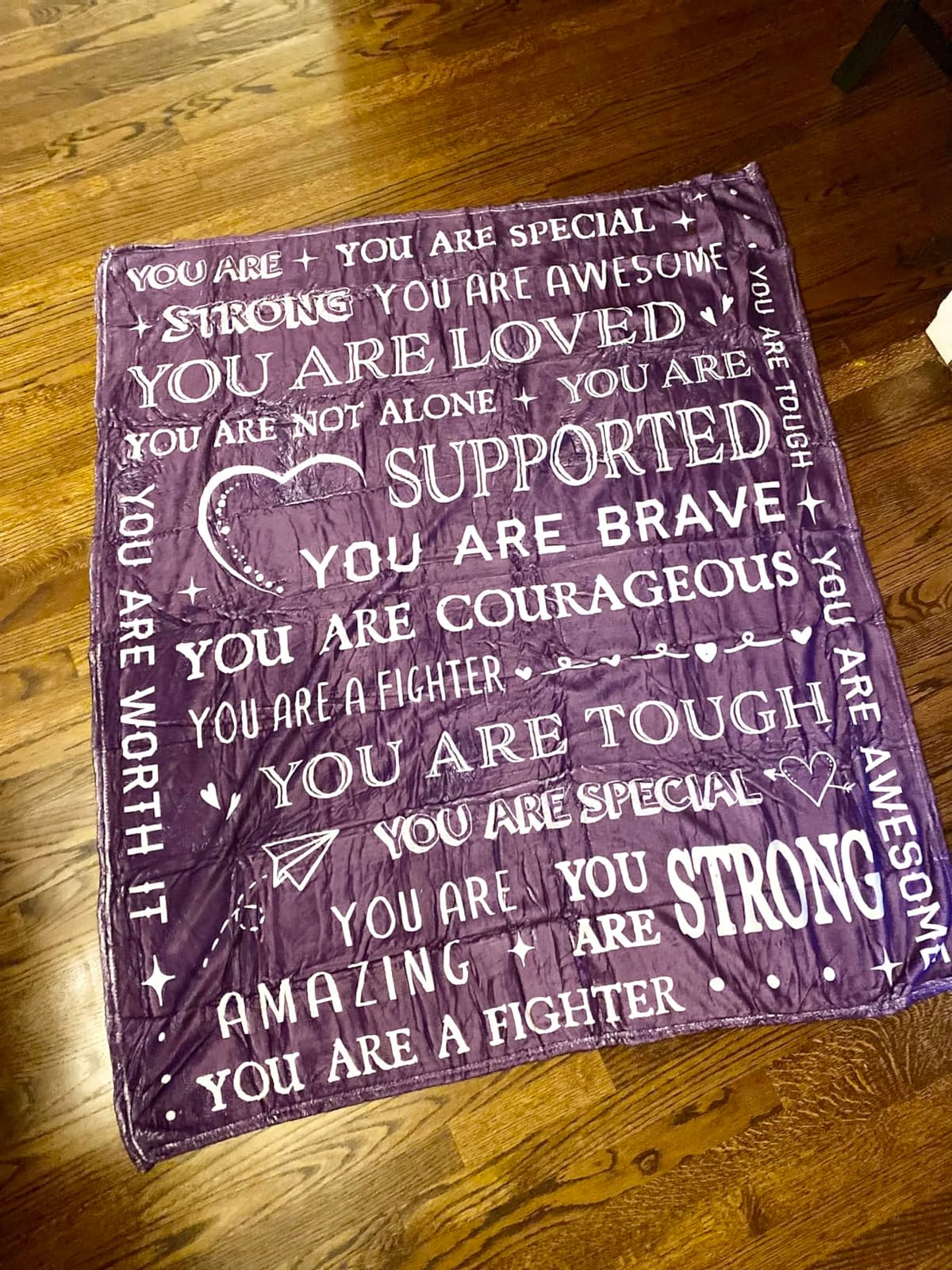 Blanket Gifts for Women or Men - Inspirational Get Well Blanket | Feel Better After Surgery Gifts for Him Her, Thinking of You Gift for Dad Son Friend Brother Coworker, 60'' x 50'' customer photo 2