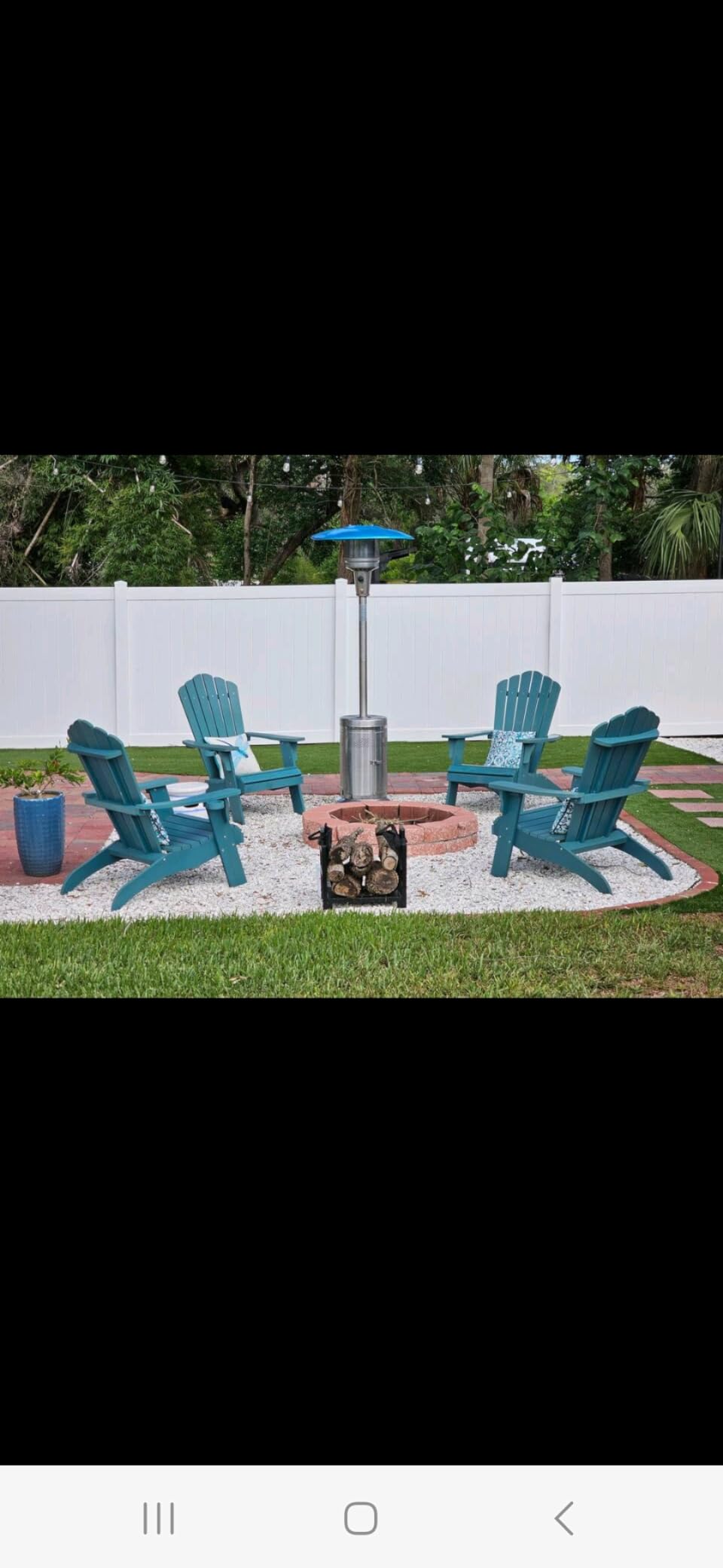 MOFEEZ Firewood Rack Log Holder Indoor with Wood Carrier, Powder-coated Steel Made, Up-loaded to 110lb, 18inch(L) x 13inch(W) x 17inch(H) customer photo 2