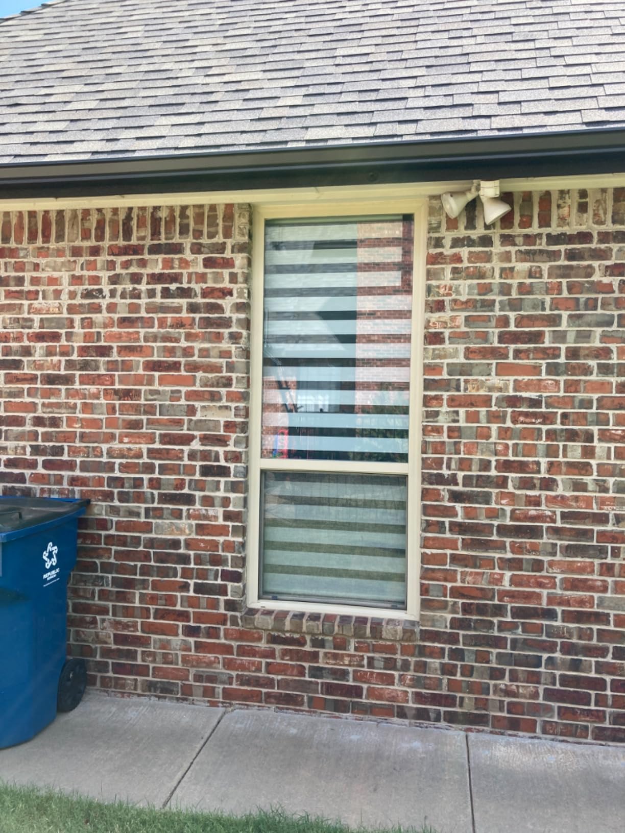 Changshade Smart Zebra Roller Blinds Motorized Shades Work with Alexa, Window Shade Intelligent Electric Automatic, White customer photo 1