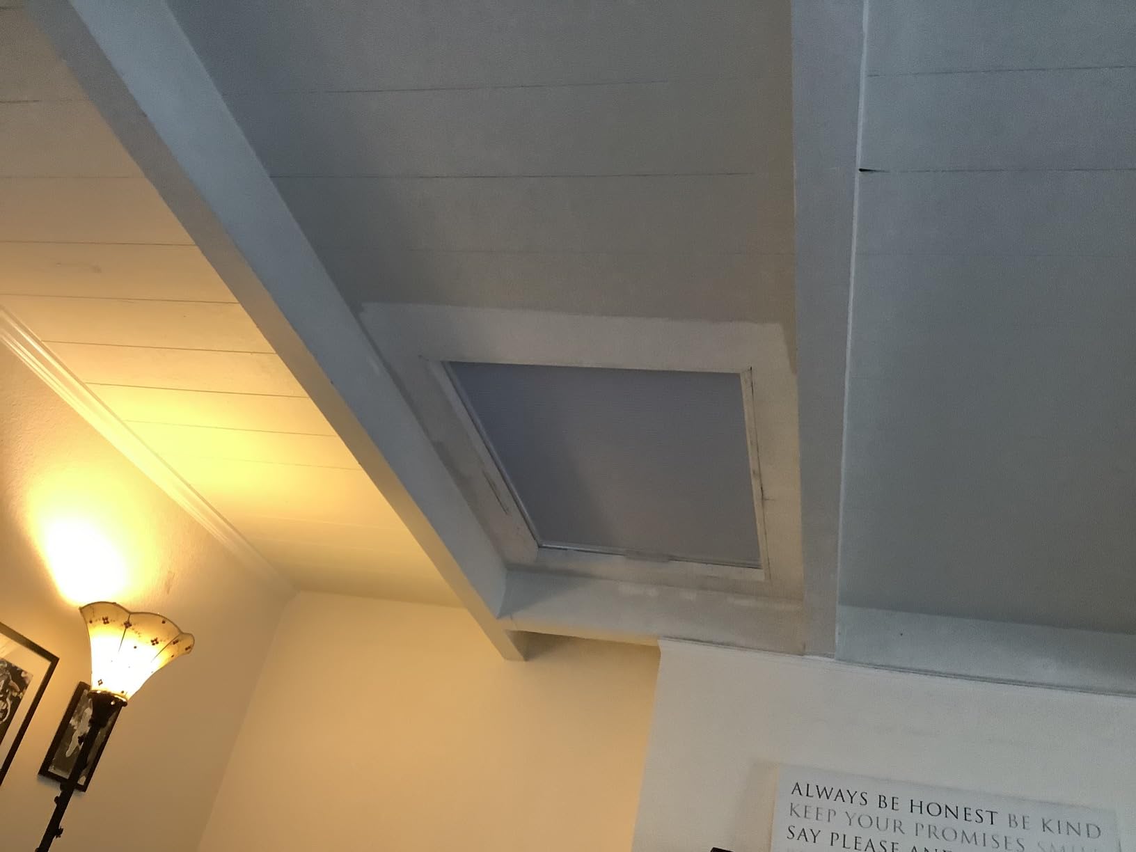 MiLin Skylight Shades & Blinds Blackout Cordless Cellular Blinds for Window Shades Suitable for Roof Inclined Plane Room Windows - Custom Cut to Size (100% Blackout White) customer photo 1