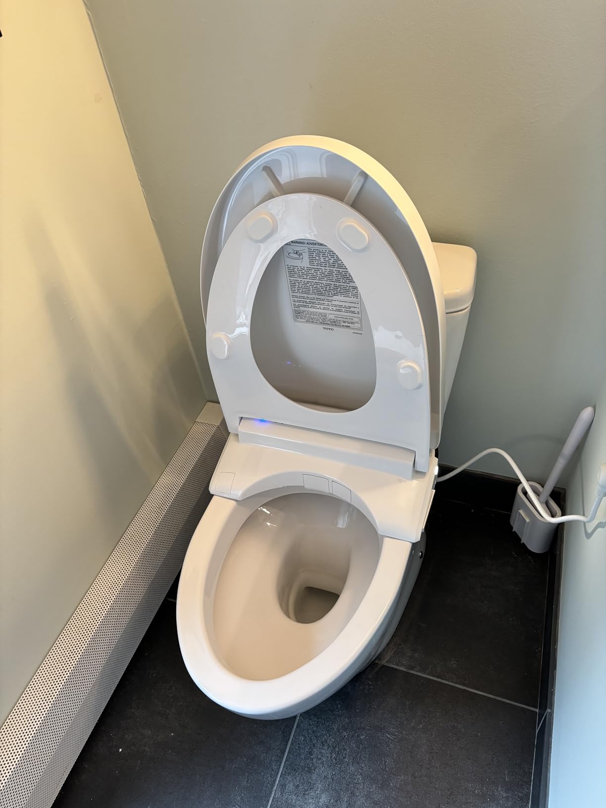 TOTO® WASHLET®+ S7A Electronic Bidet Toilet Seat with EWATER+® Bowl and Wand Cleaning, Auto Open and Close Contemporary Lid, Elongated, Cotton White customer photo 1