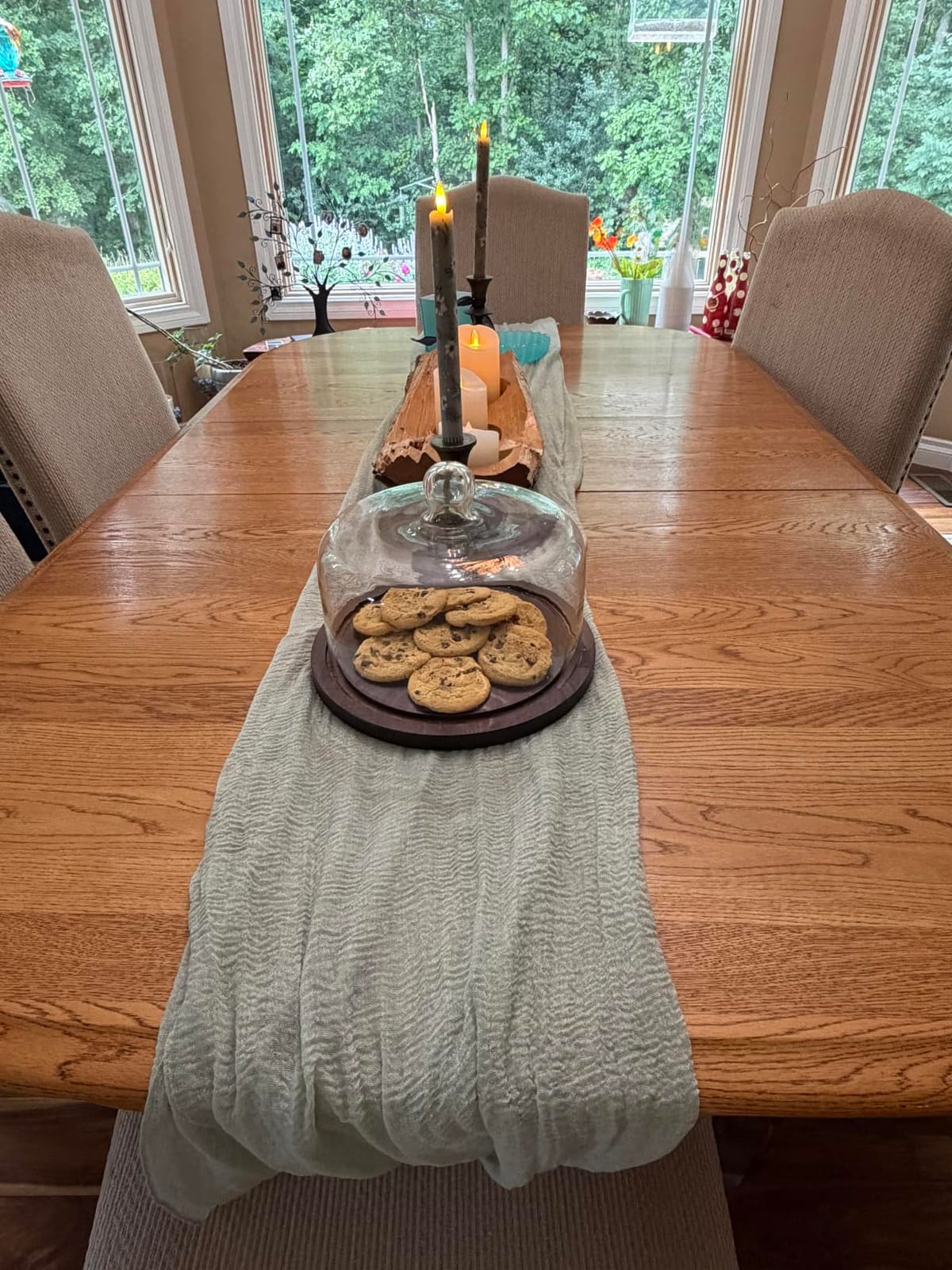Fall Table Runner Terracotta Cheesecloth 120 Inch Thanksging Decorations customer photo 1