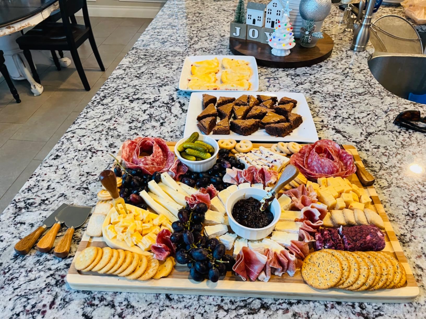 6 Piece Cheese Knives Set with Wooden Handle, Mini Steel Stainless Cheese knife set for Charcuterie and Cheese spread, Perfect for Cheese Slicer and Butter Cutter (Cheese Knife Set-6) customer photo 2