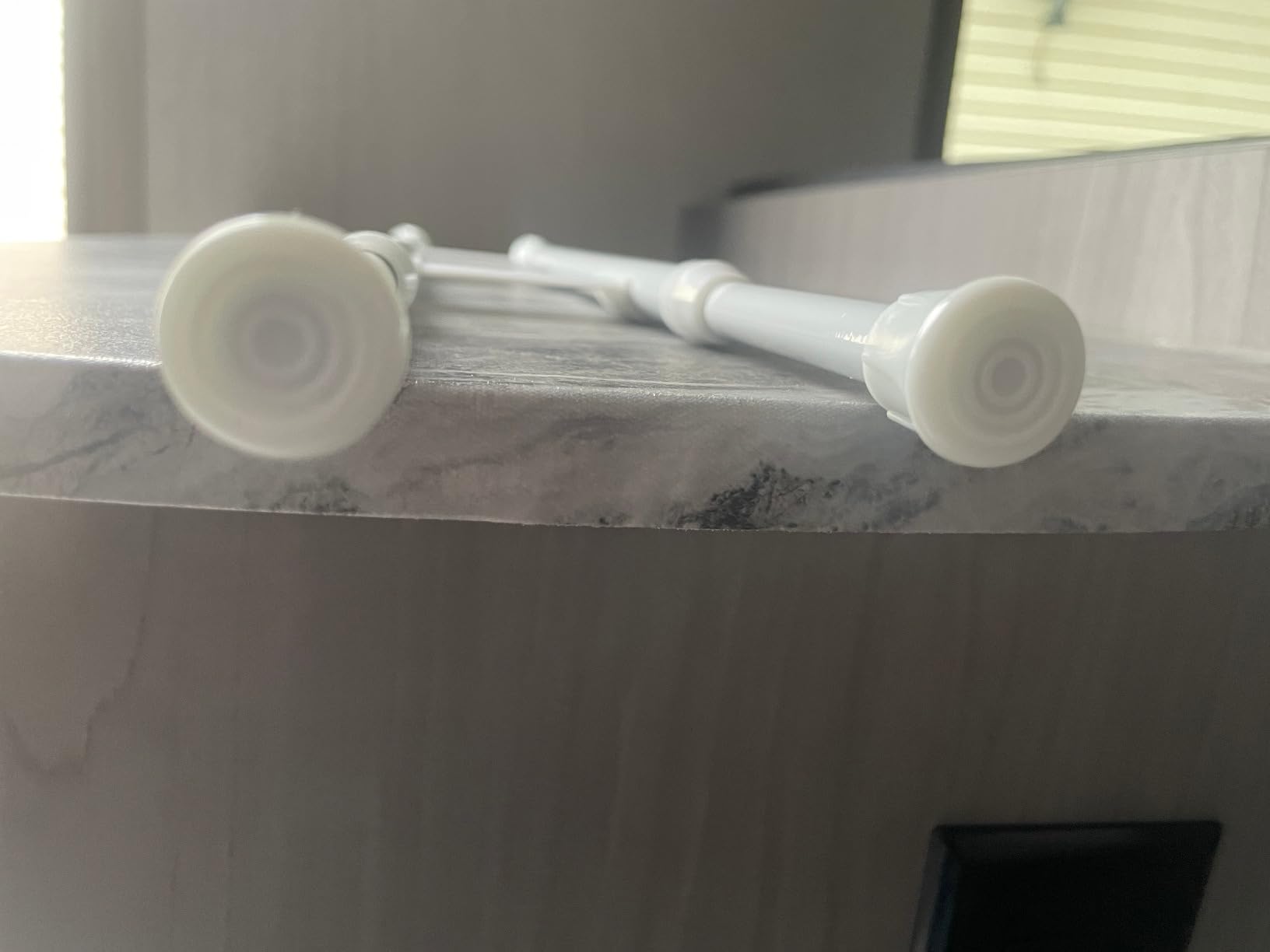 4 Sets Double RV Refrigerator Bars, 15.8-27.6 Inches Non-Slip Adjustable RV Fridge Tension Rods, for Camper Refrigerator, Kitchen, Bookshelf, Cupboard-White customer photo 2