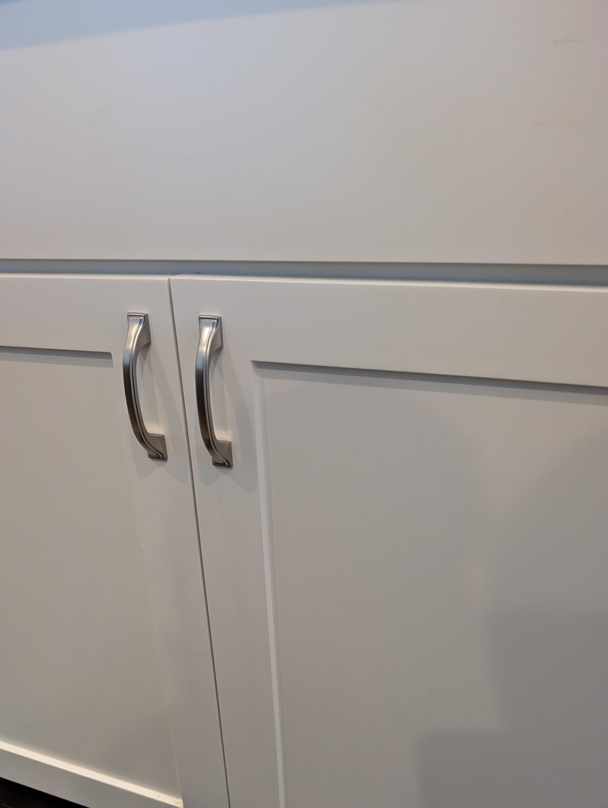 Brushed Nickel Cabinet Pulls 3 Inch Silver Drawer Pull 10 Pack 8222 | Satin Nickel Kitchen Cabinet Handles, Screws Included, Easy Install, Solid Arch Cabinet Hardware, for Dresser Bathroom Vanity customer photo 1