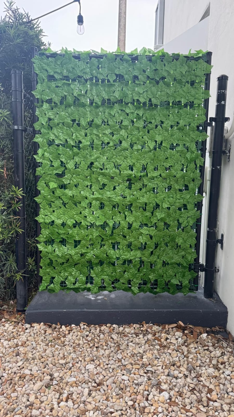 ODTORY Artificial Ivy Privacy Screen Fence Panel, Green 40 X 120 in | UV-Anti Faux Greenery Backdrop, Fake Vine Leaf Hedges Background, Patio/Balcony/Garden/Backyard, Indoor Outdoor Green Decor customer photo 1