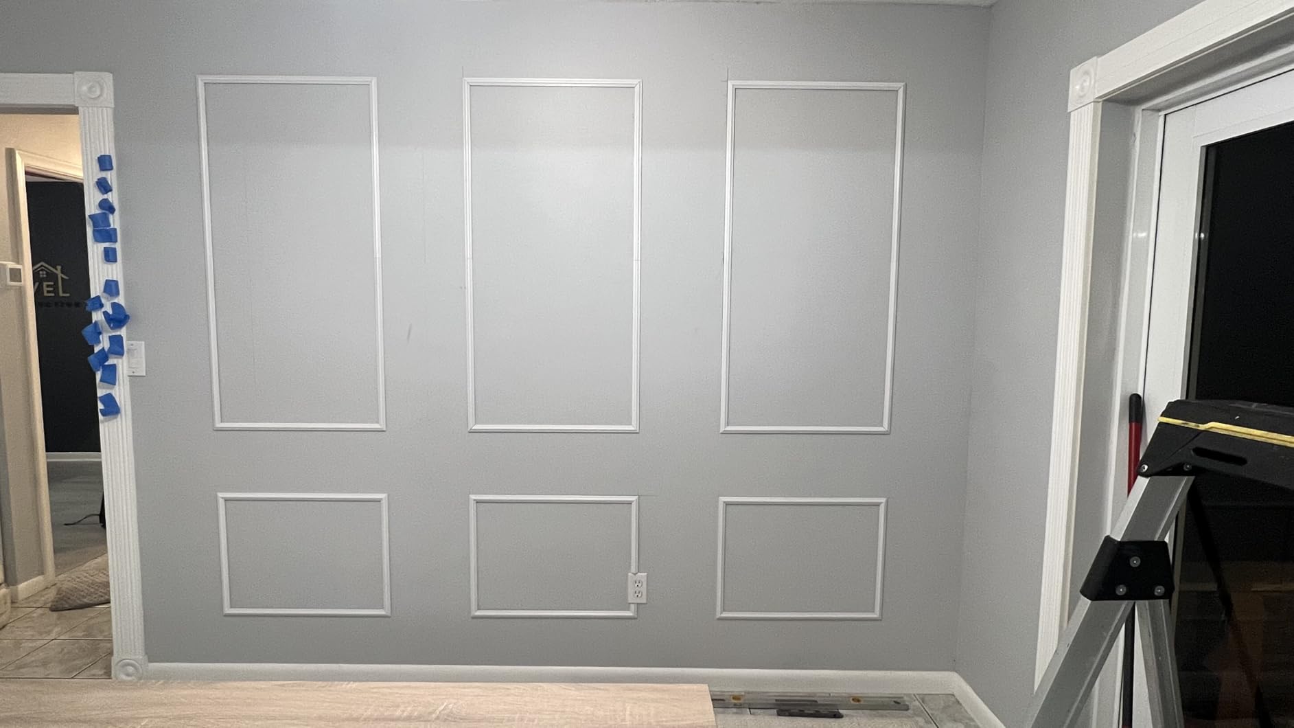 Birdeco Wall Molding Kit, Pre-Cut Paintable Moulding Trims, Easy Installation, Ready to Assemble Wall Molding Kit Trim for Accent Interior Decor, Total 9 Frames (Not Peel & Stick) customer photo 2